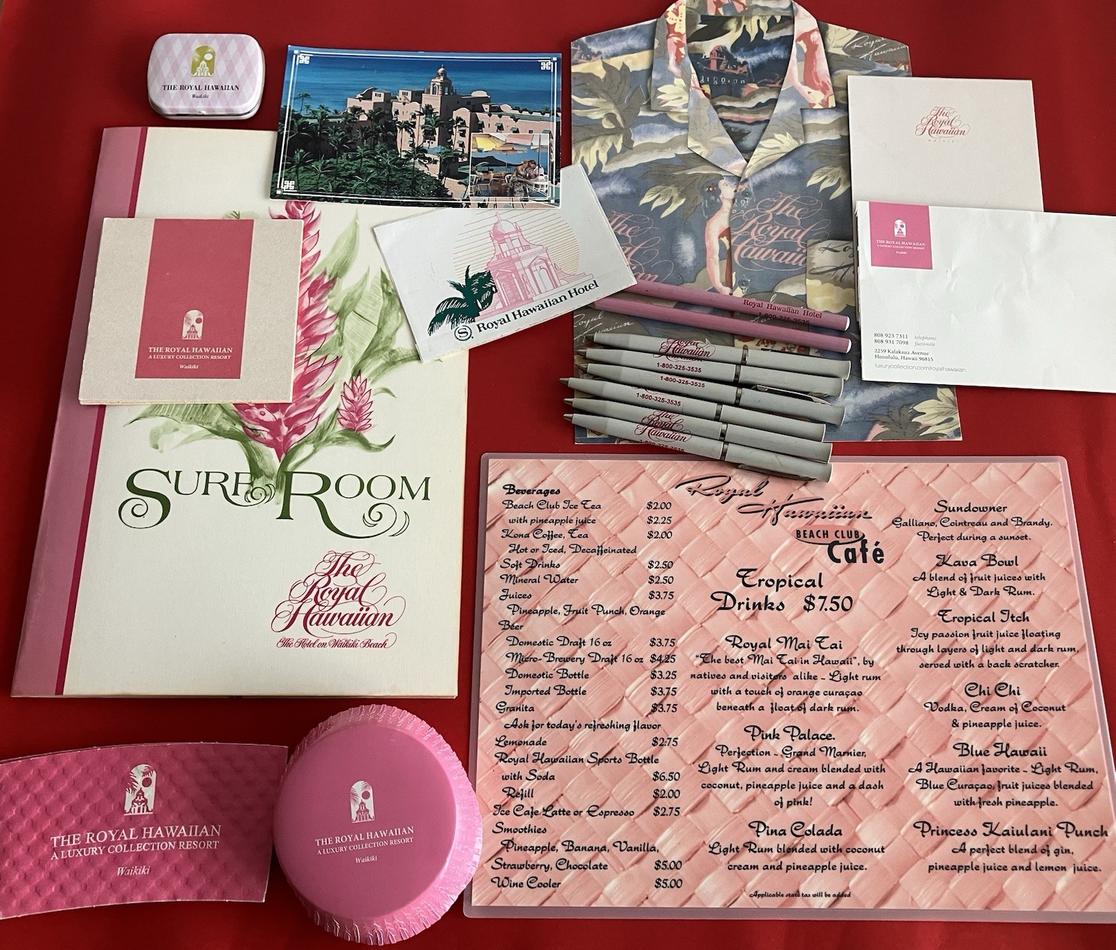 Royal Hawaiian Hotel Bits and Pieces 