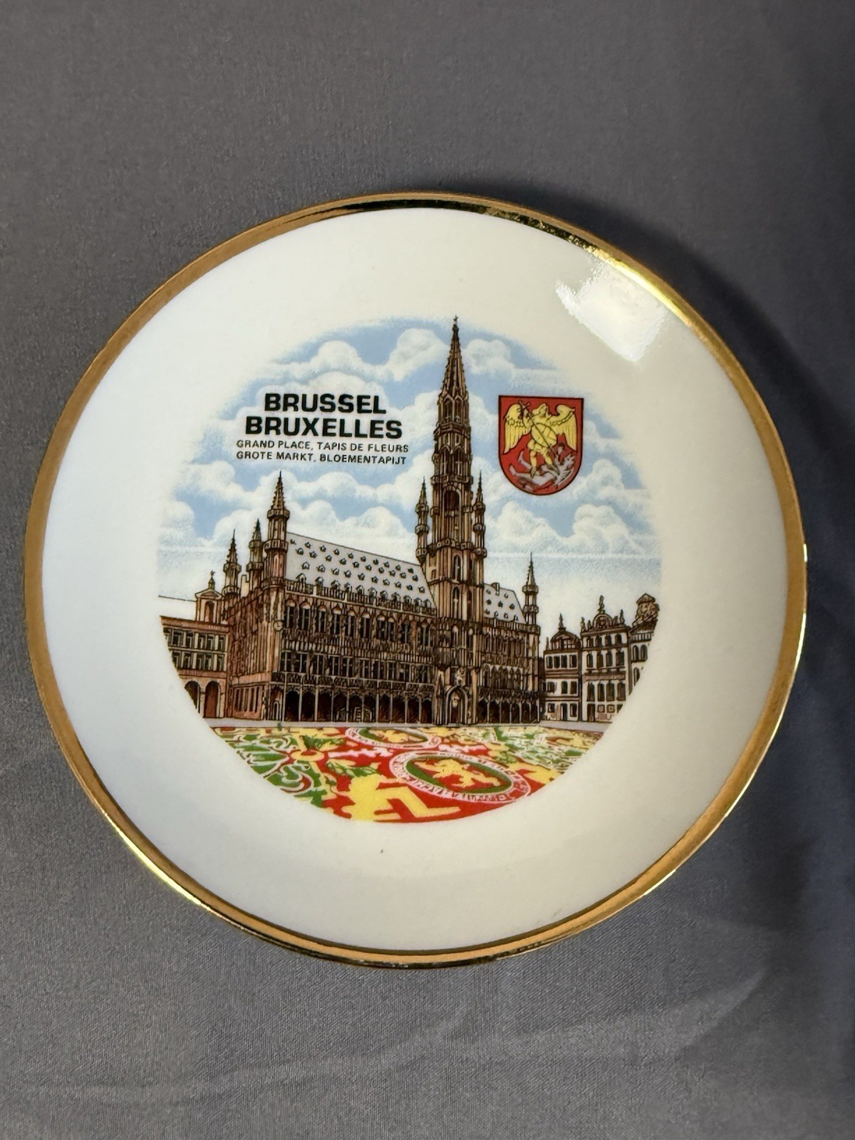 Brussels Bruxelles Souvenir Plate 5 1/8\