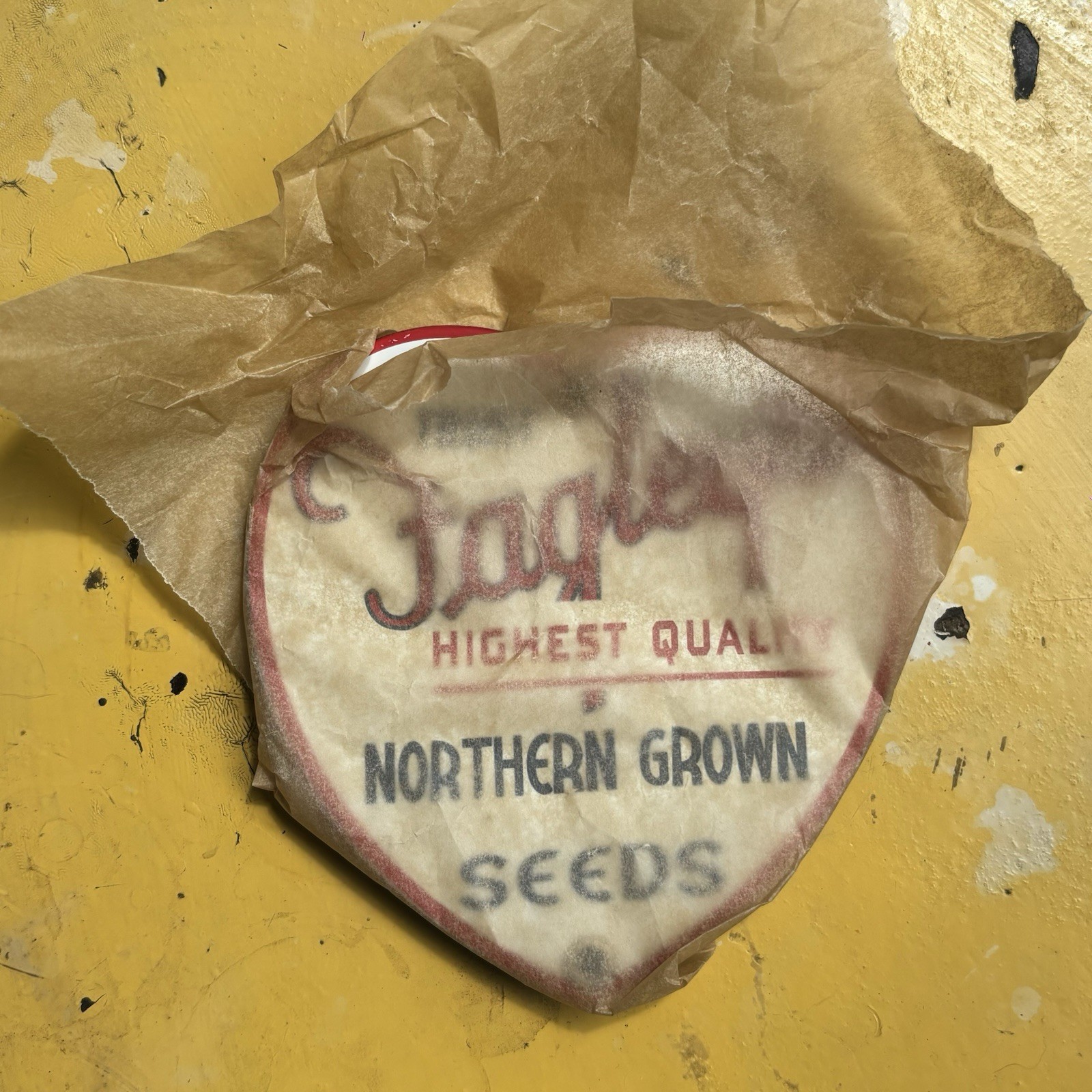 1940s FAGLEY’S NORTHERN GROWN SEEDS ~ ARCHBOLD, OH Porcelain HYBRIDS Sign