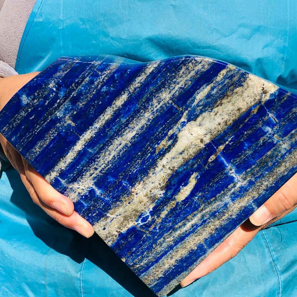 12.07LB Natural Rock Lapis Lazuli Quartz crystal mineral specimen healing 2671