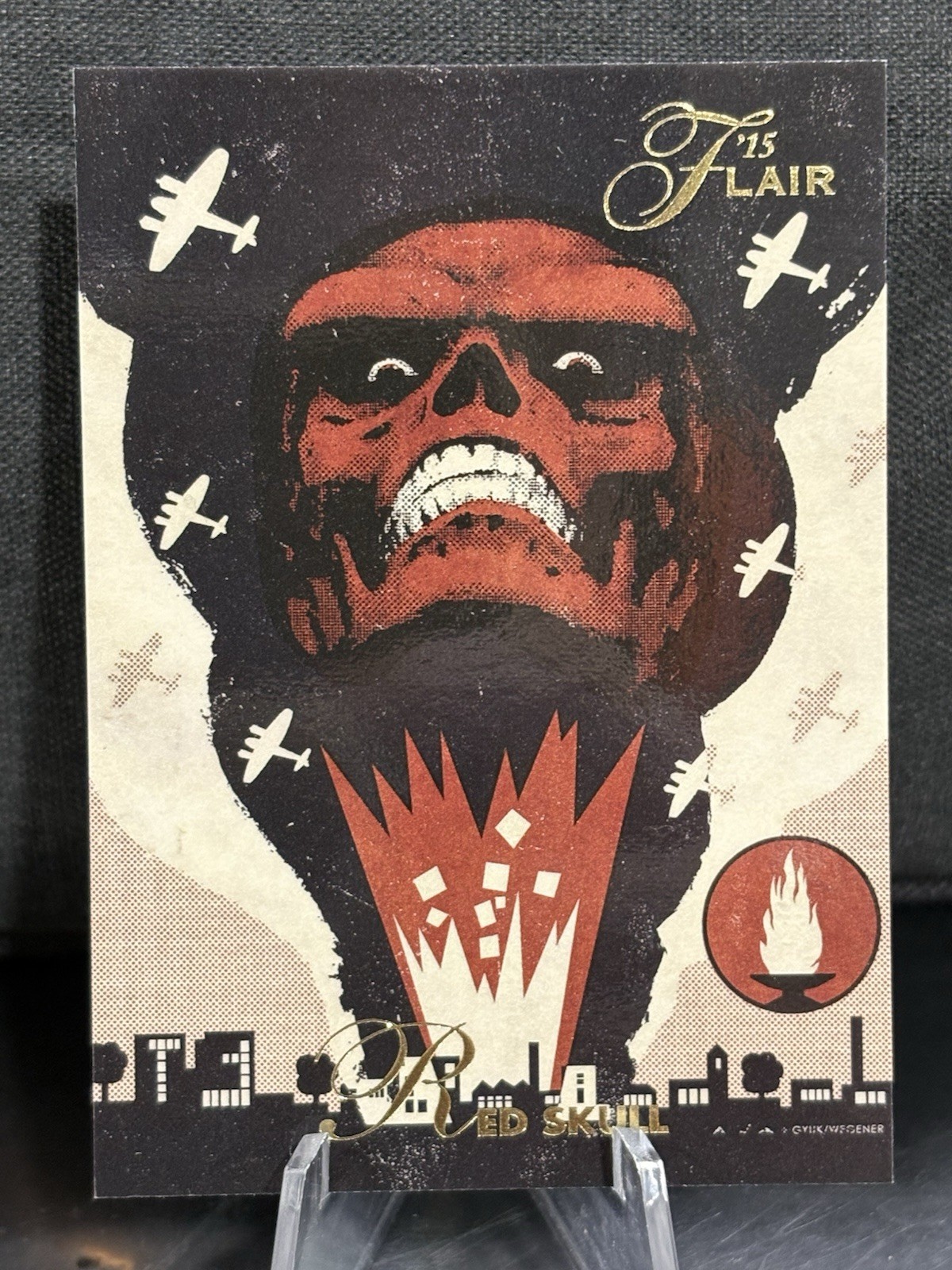 2015 Marvel Fleer Retro 1994 Flair Origins Marvel Red Skull #18