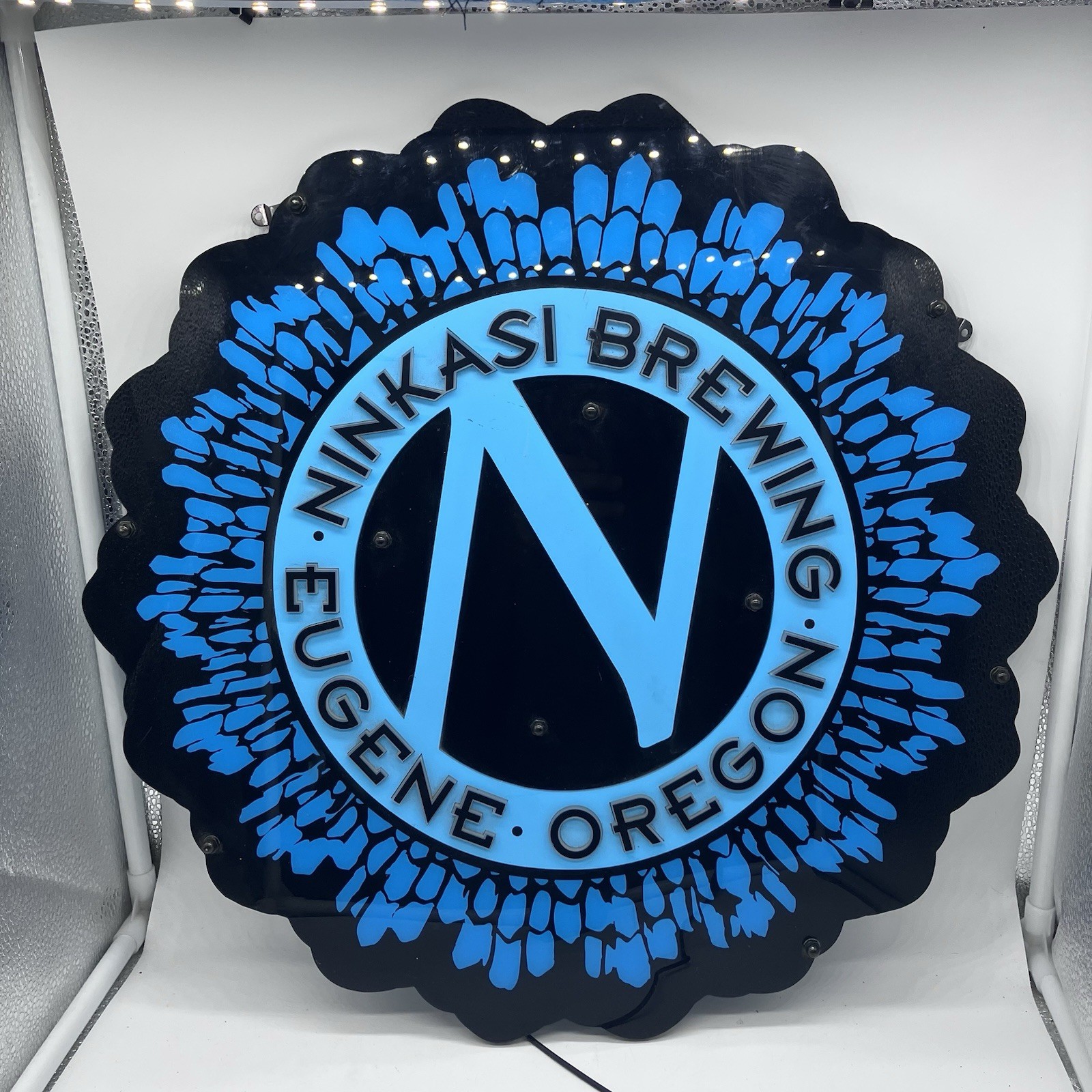 Ninkasi Brewing Beer Sign Led Lite Up 19”x19” Ninkasi Brewing Beer Sign Led Lite Up 19”x19”