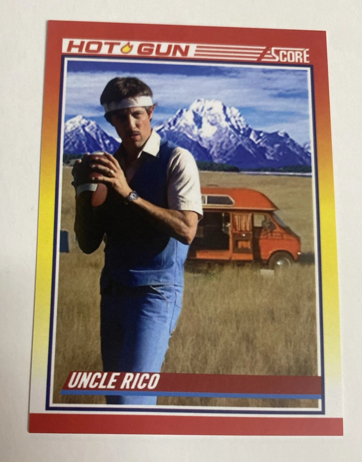 B13 1990 Football Uncle Rico Jon Gries Napoleon Dynamite Custom Card