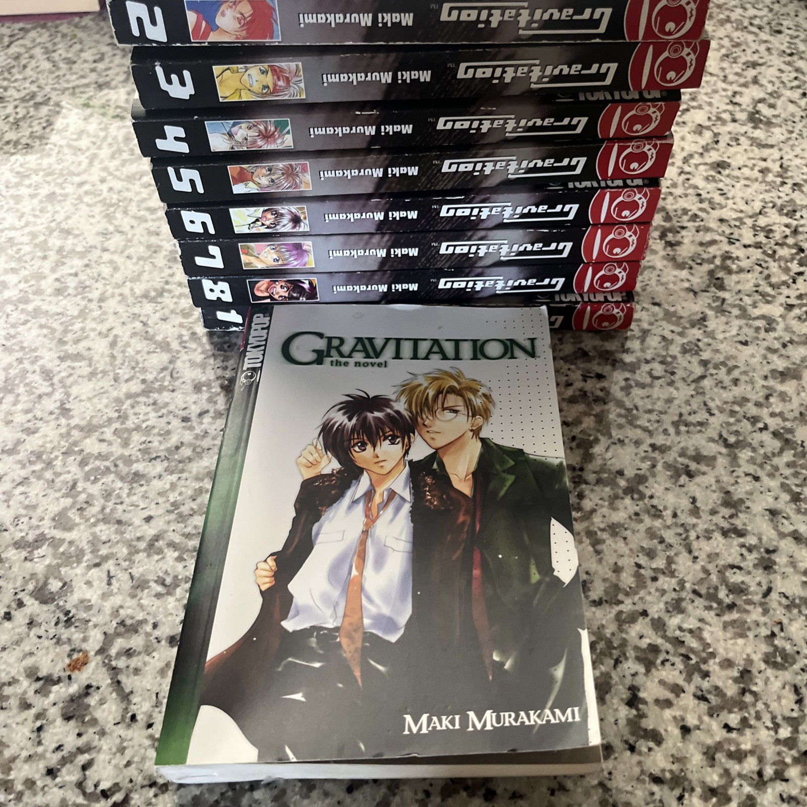Gravitation Shonen Ai Manga (Set Of 8 (1-8)) English +with The Novel