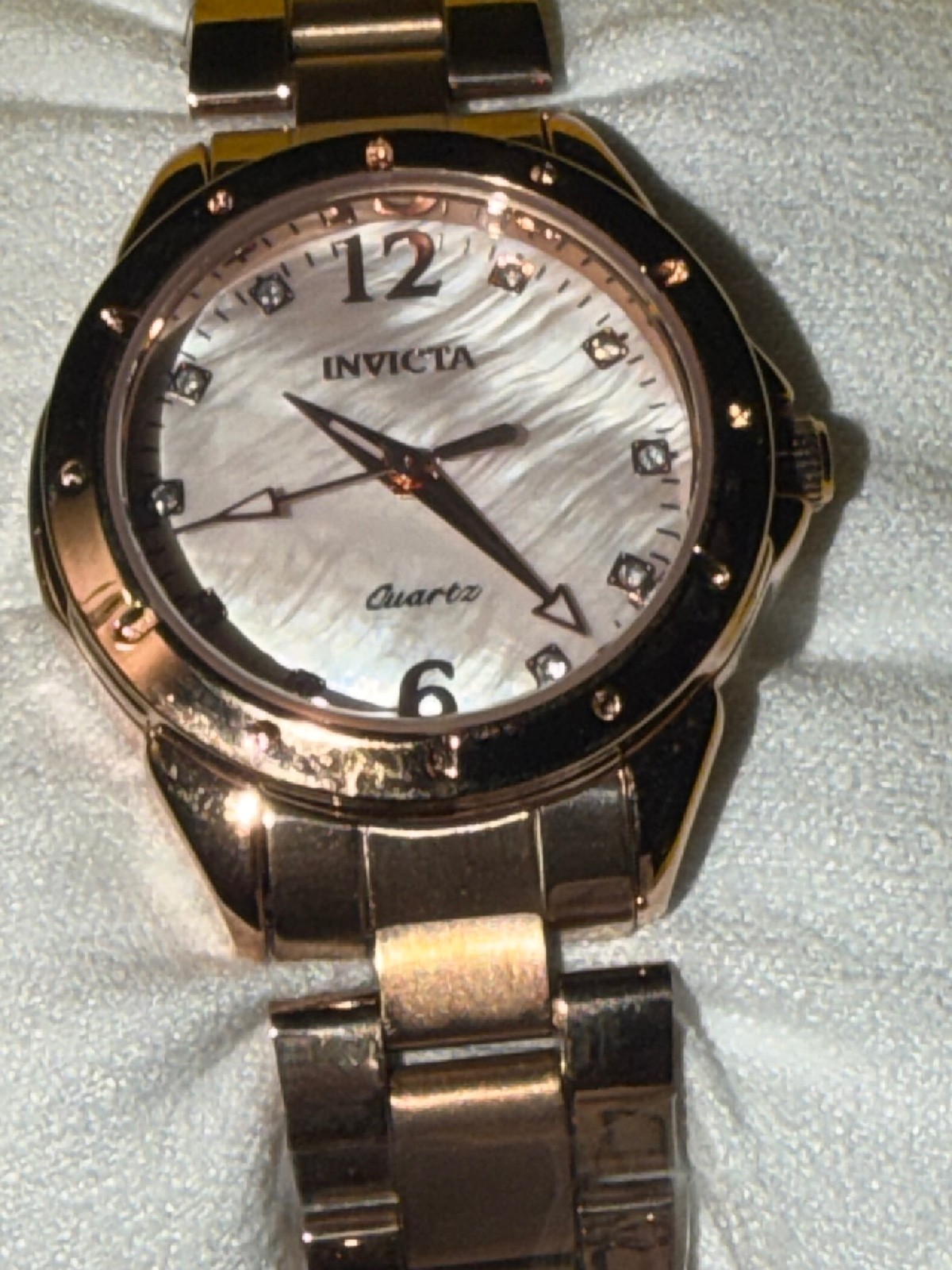 $249 INVICTA CELESTIAL WOMANS watch /Rose Gold -Crystal accented dial 29mm