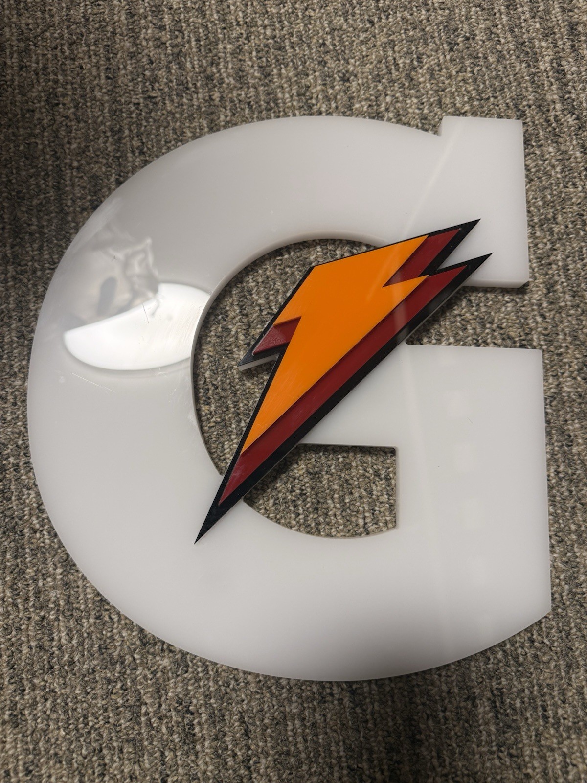 Rare Acrylic Gatorade Advertising Sign. Great Collectors Piece