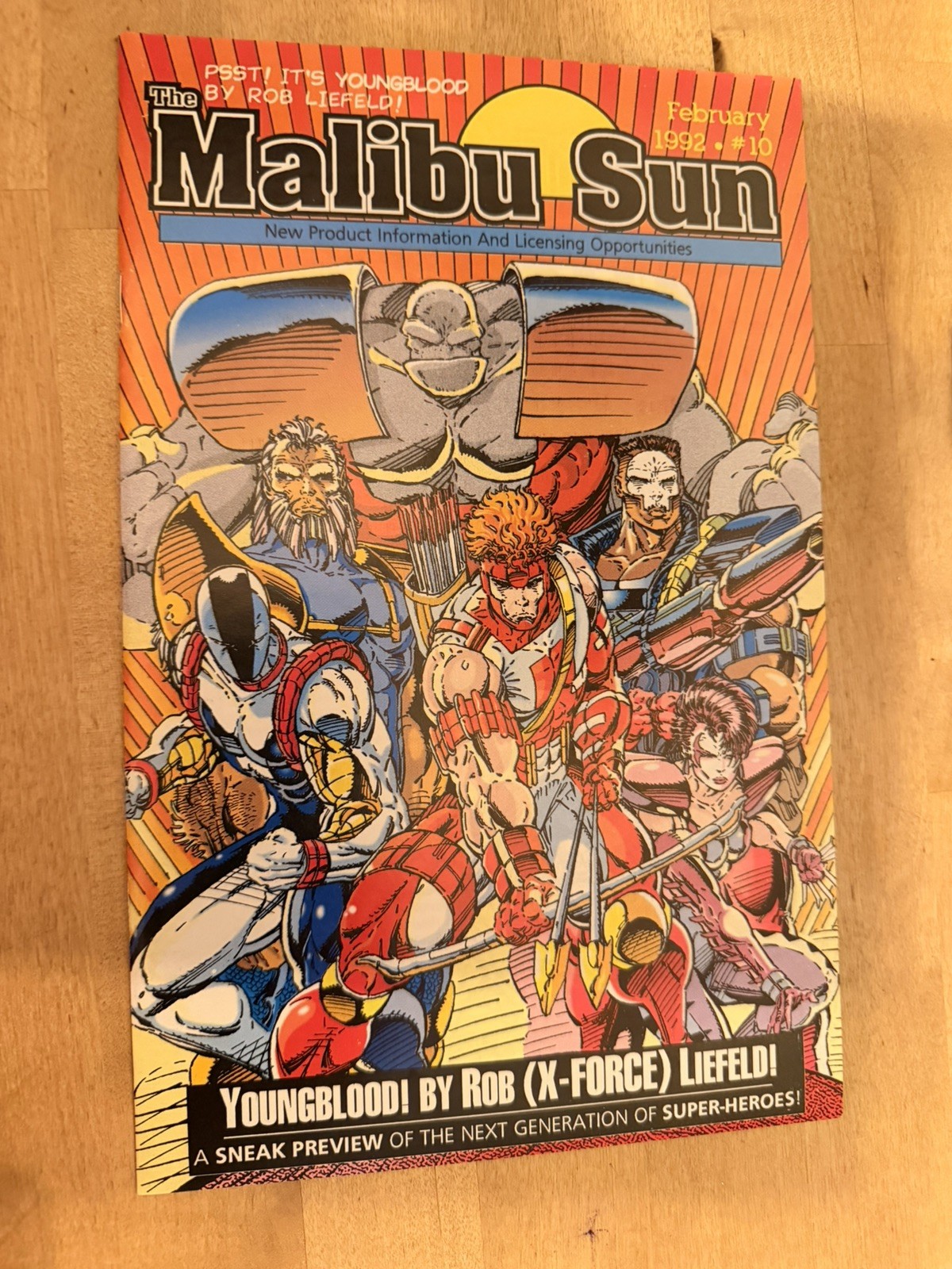 THE MALIBU SUN #10 1ST YOUNGBLOOD PROPHET 1992 PREVIEW 