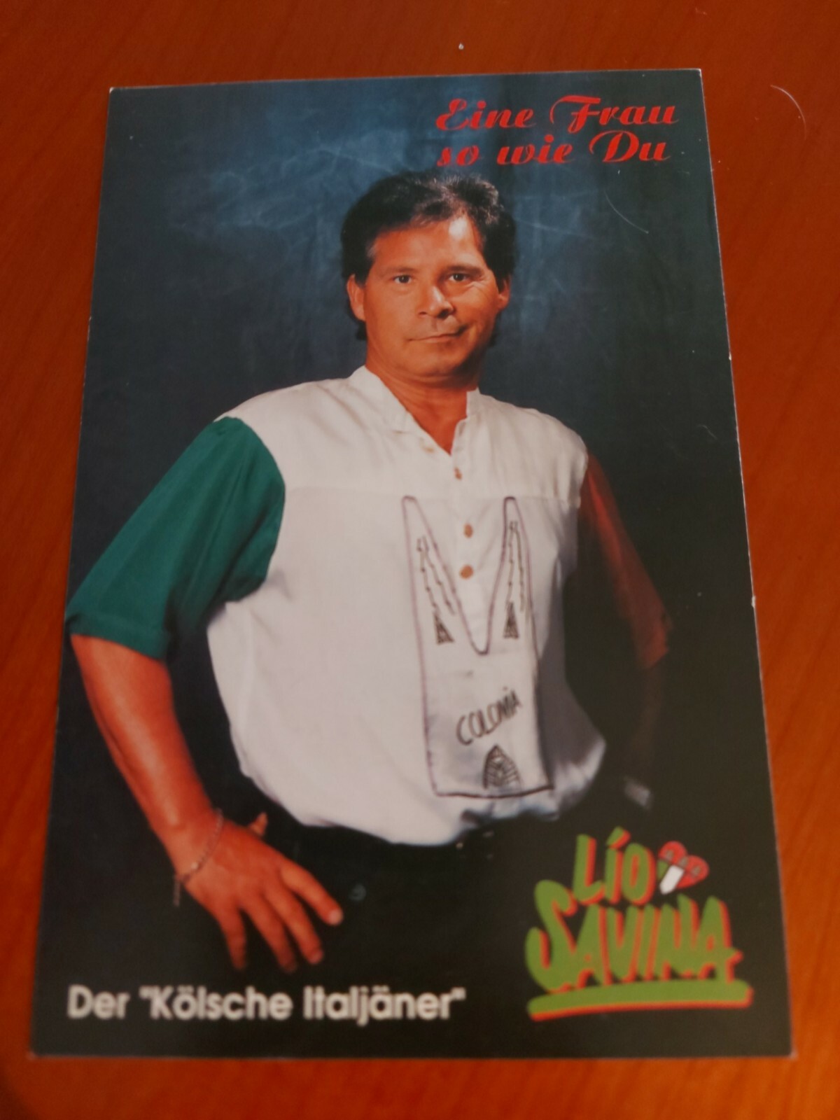Lio Savina- The Cologne Italian《 Autograph Card》Unsigned Late 1990s