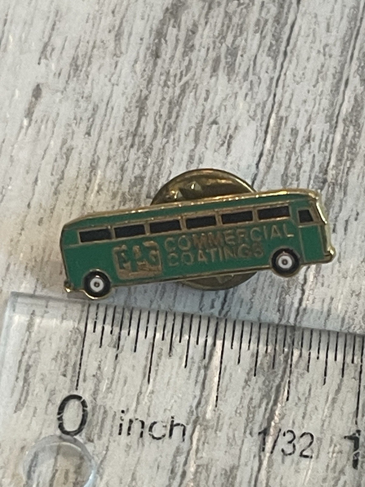 vintage PPG Commercial Coatings bus lapel pin vintage PPG Commercial Coatings bus lapel pin