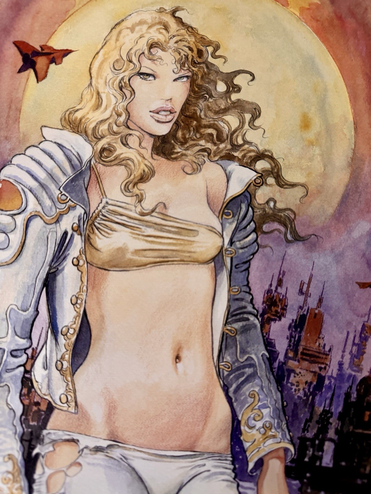 — BARBARELLA by Milo MANARA —  Signed Print (Concept Art) • ITALIAN IMPORT •