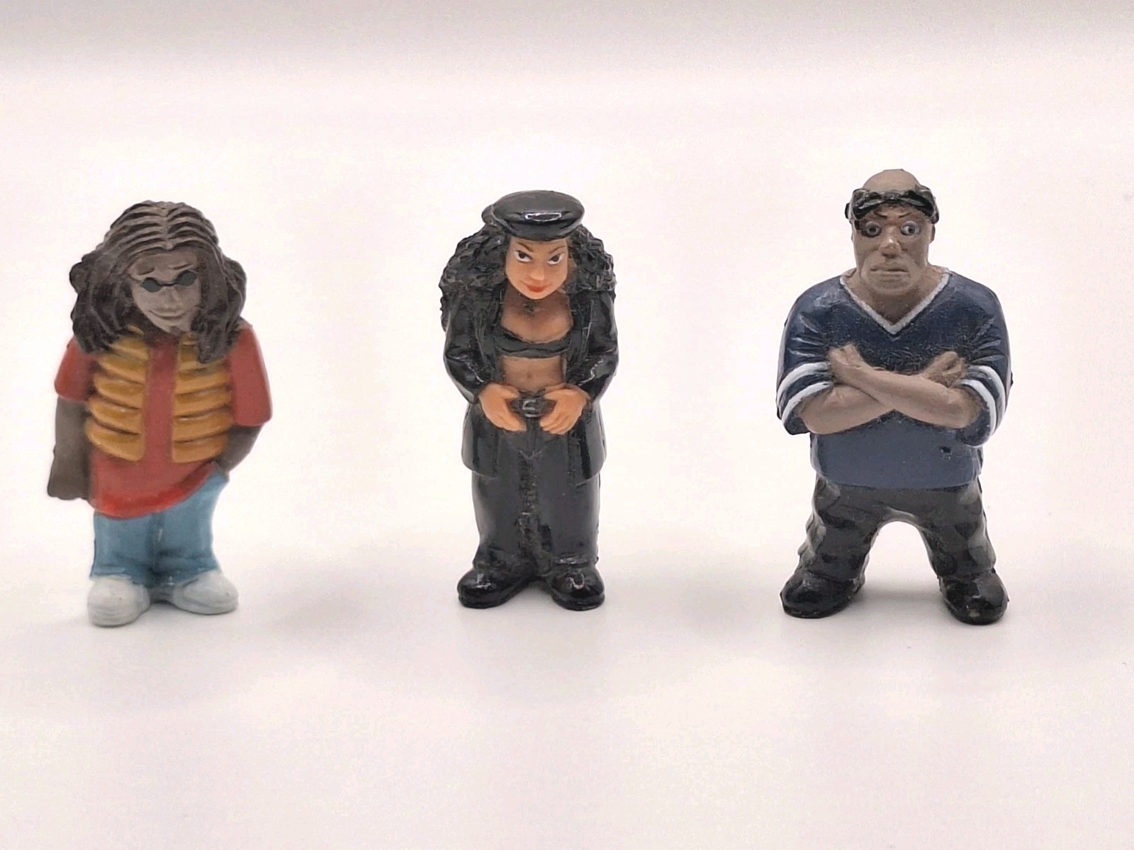 Homies Series # 3 Chicano (3) Figurines: Big Dawg/Rastama/ La Negra Old School 