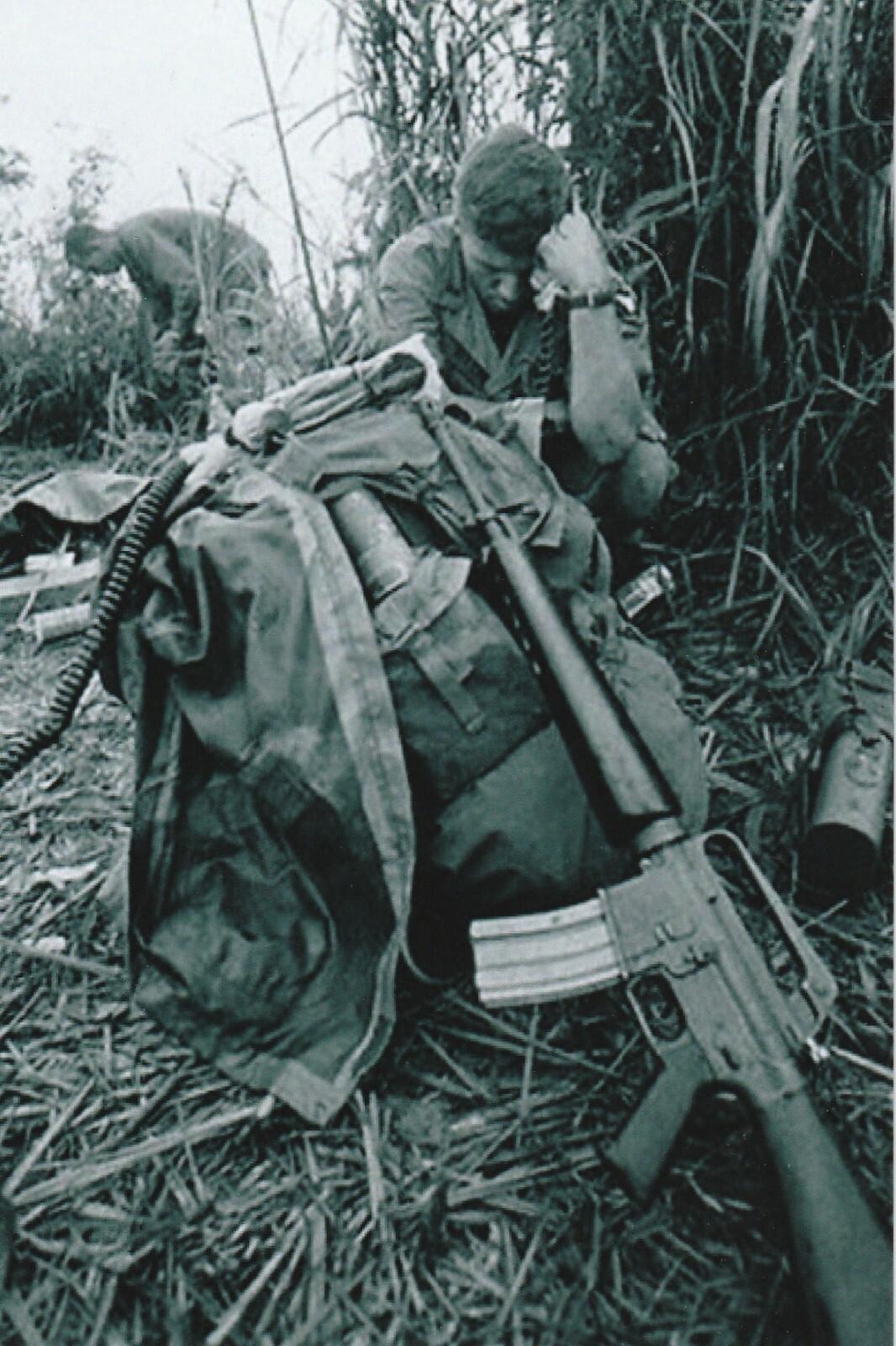 Vietnam  War  Photos --      Soldier - With Rifle