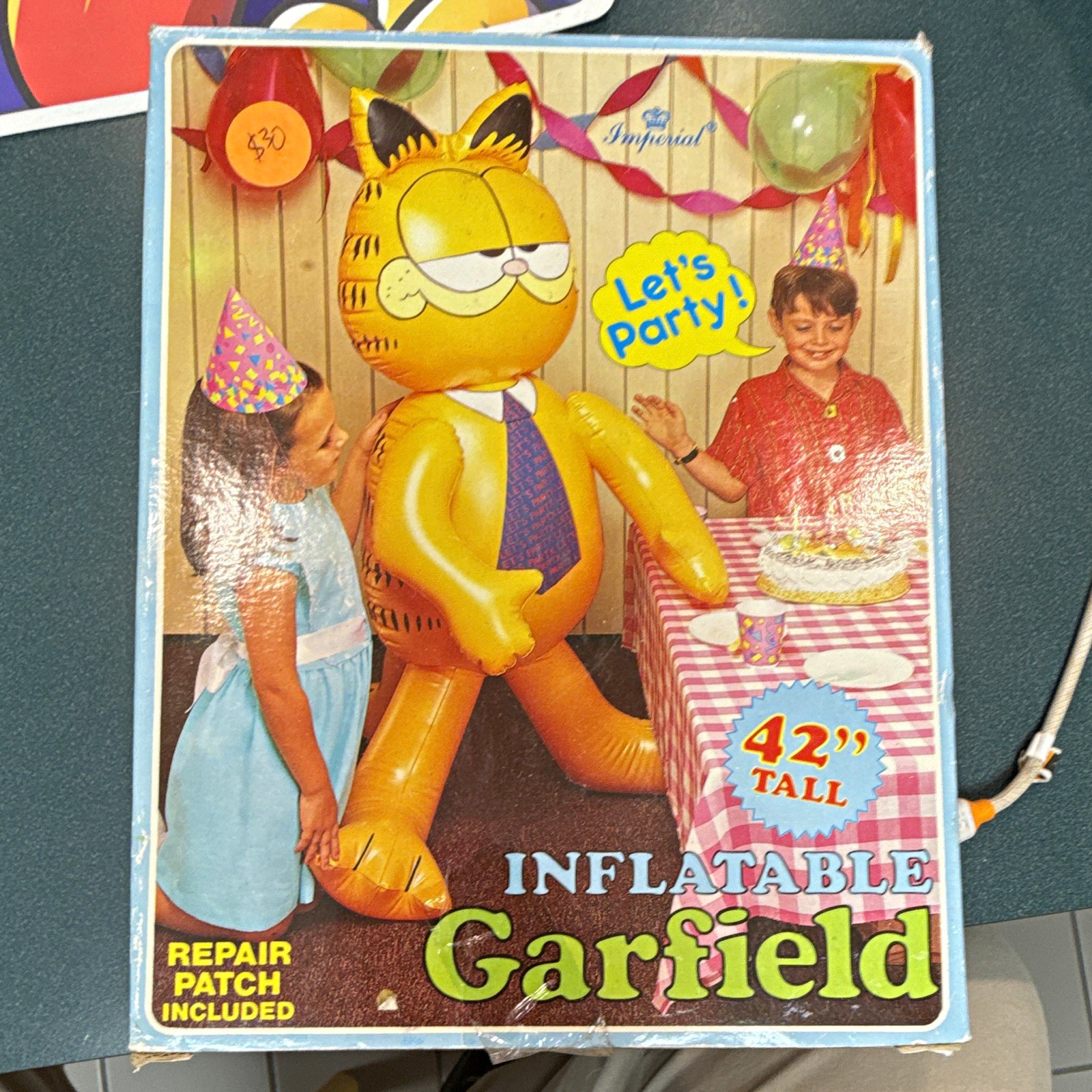 Imperial Garfield Inflatable 42 in Tall 1981