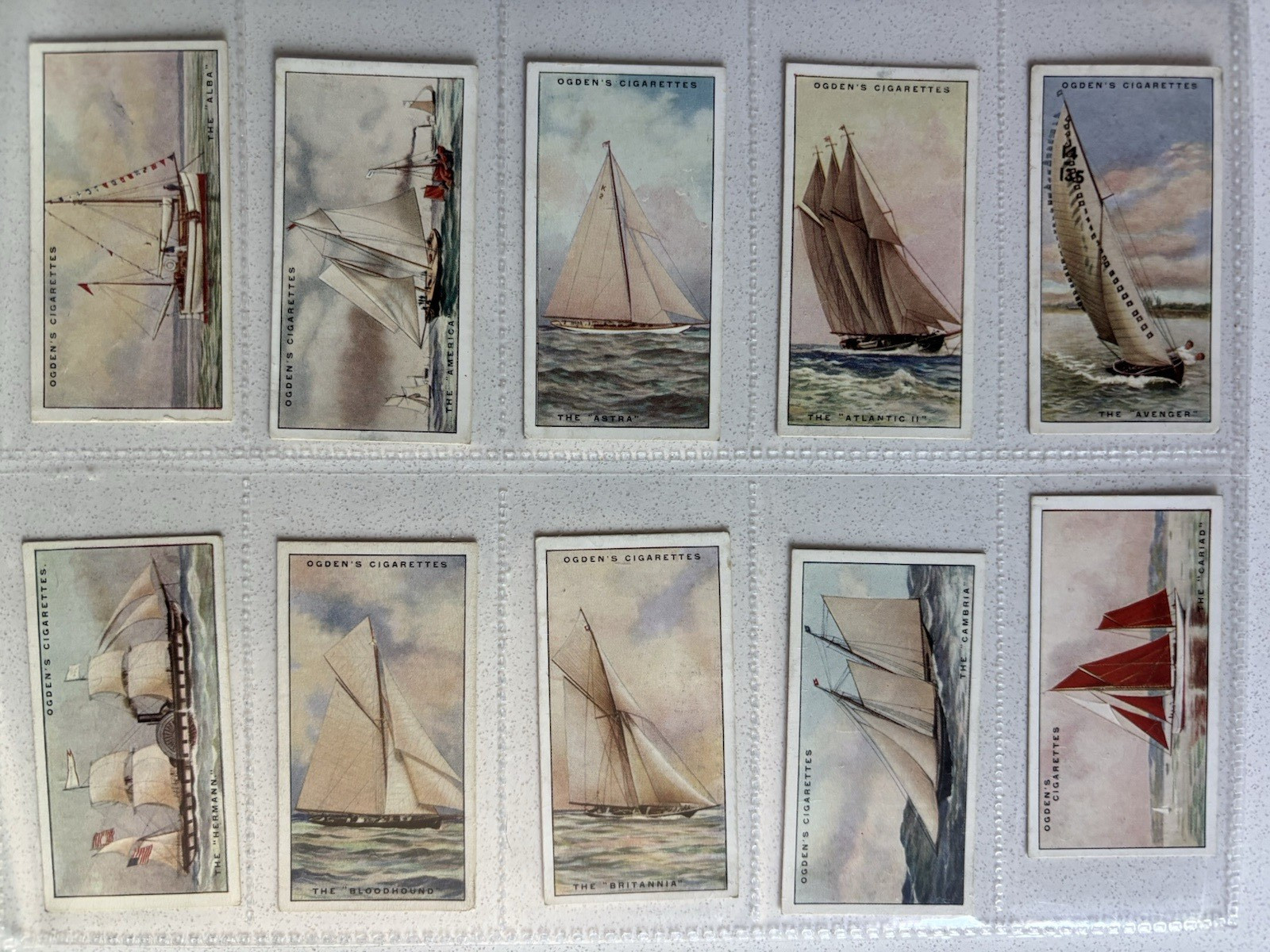 Ogdens Cigarette Cards 1930 YACHTS & MOTOR BOATS Full Set of 50