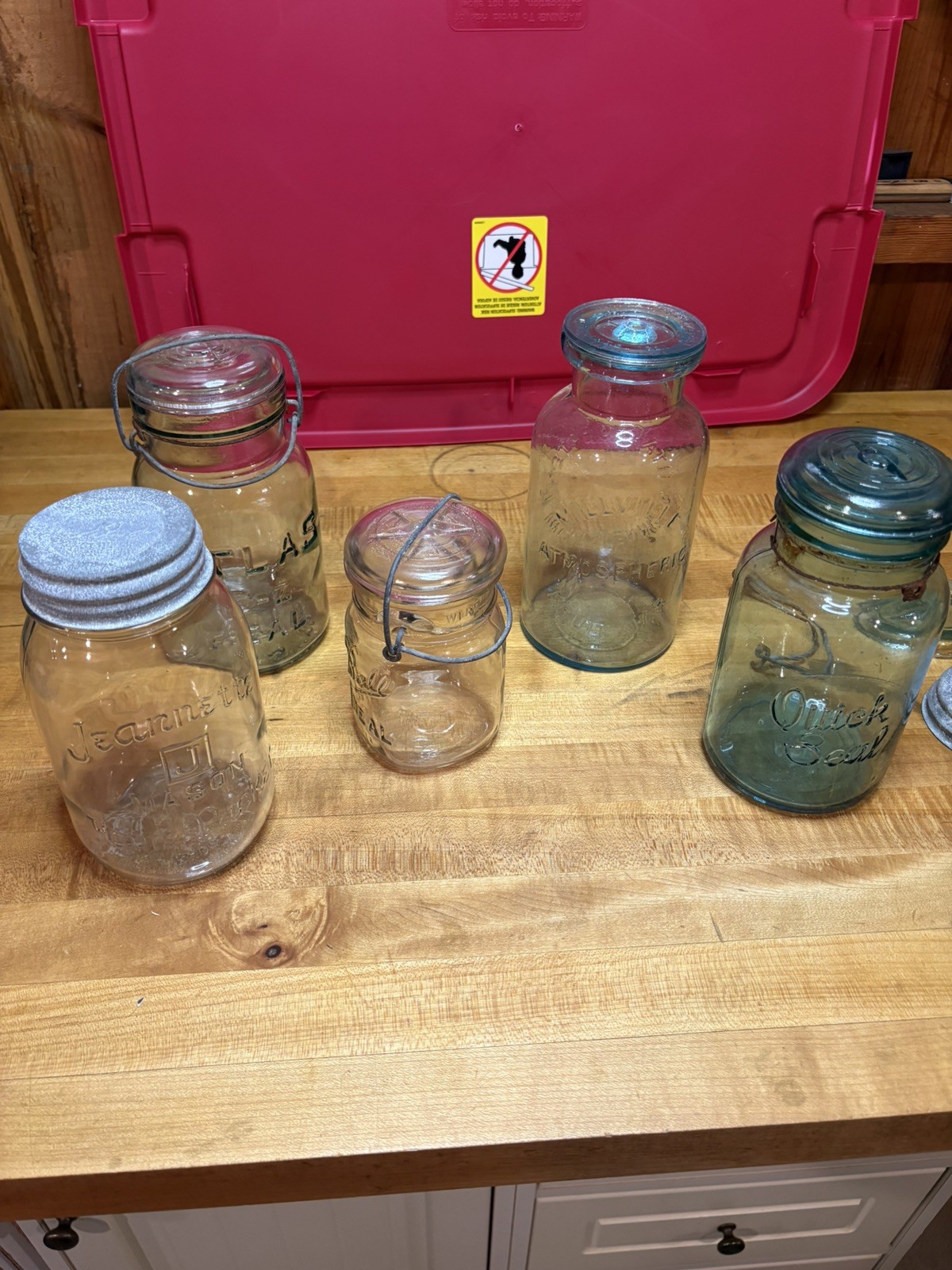 Whitall’s Pat June 18th, 1861 Millville Fruit Jar Qt and ball jar  atlas lot