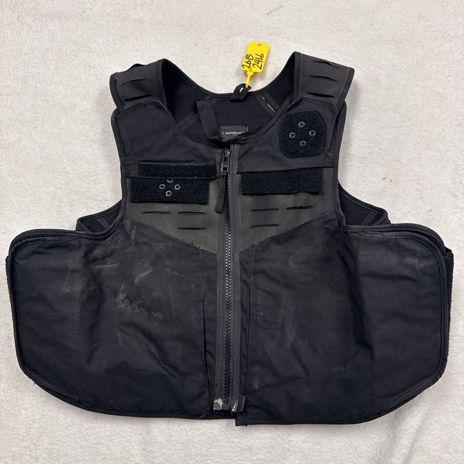 SAFARILAND V1 CLEAN Armor Carrier Front Opening 2XL Long 2615-2416 Black Webless