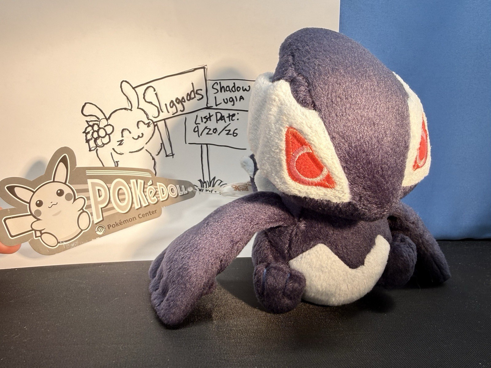 AUTHENTIC 2005 Pokémon Center SHADOW LUGIA Pokédoll Plush • Amazing Condition