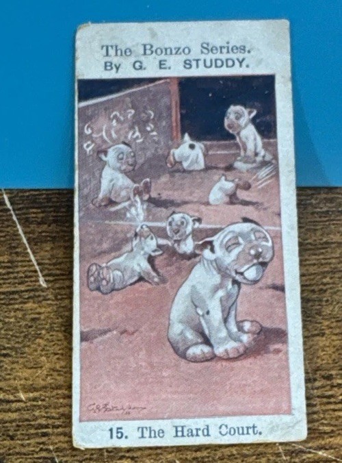 Tobacco Card, Singleton & Cole, BONZO by STUDDY, 1928, The Hard Court, #15