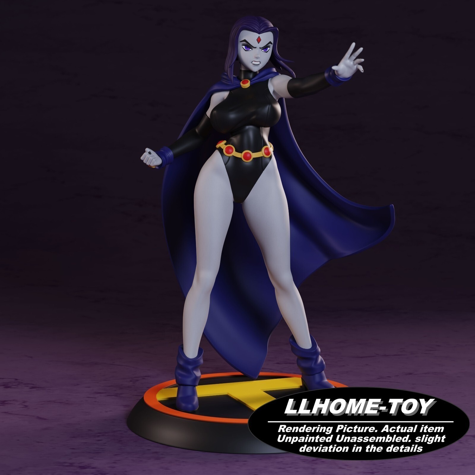 26CM tall Adult Raven Resin 3D print Model Unpainted Garage Kit statue figure