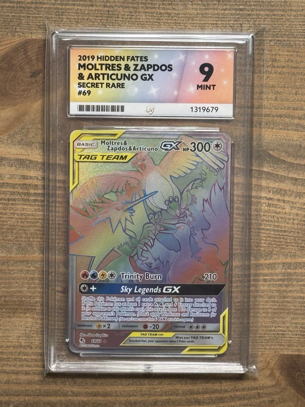 Pokémon Company Moltres & Zapdos & Articuno GX 69/68 ACE 9 Hidden Fates