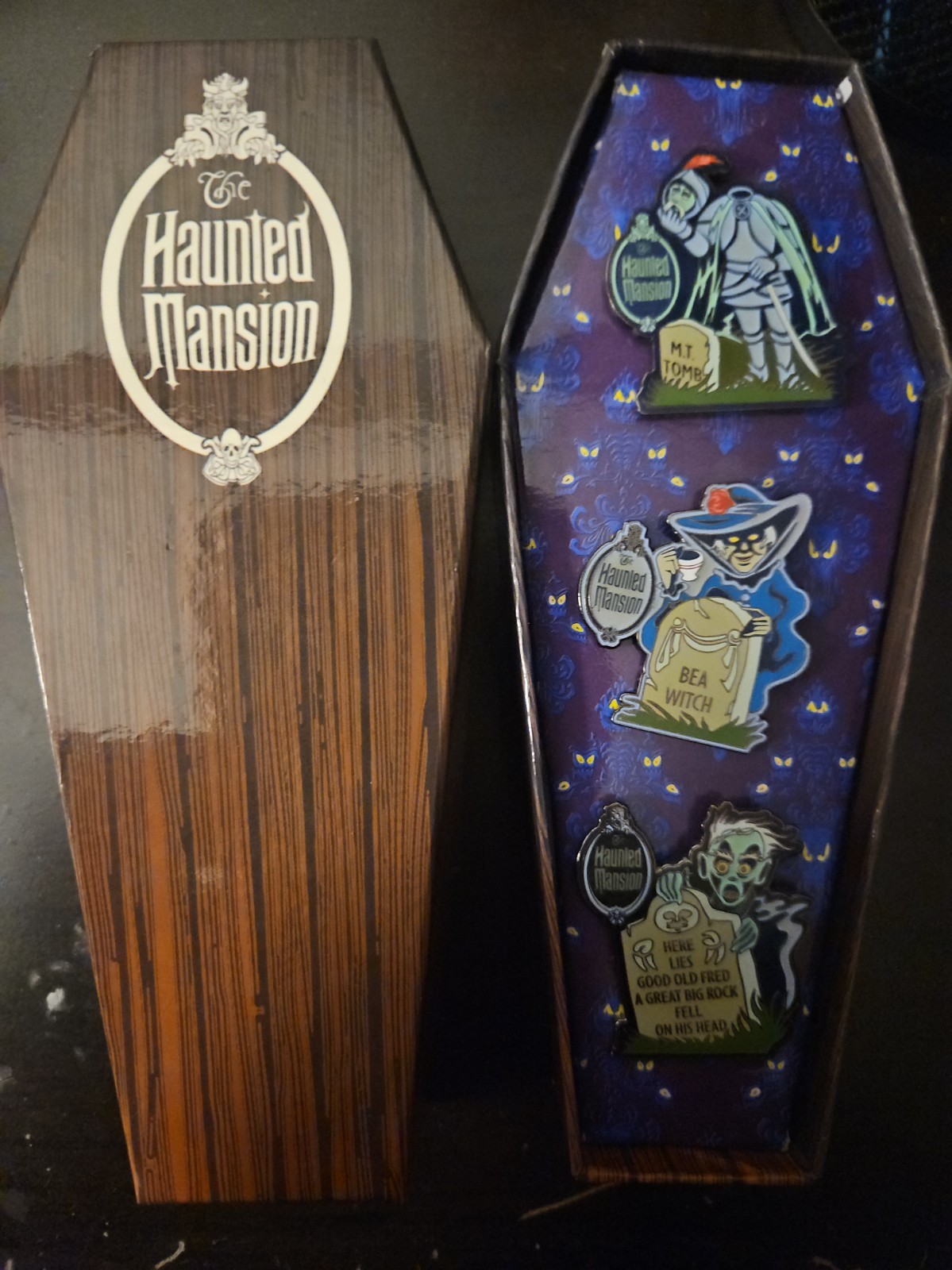 2002 DISNEY WDW RARE 999 HAPPY HAUNTS BALL HAUNTED MANSION LE 350 3 PIN BOX SET 2002 DISNEY WDW RARE 999 HAPPY HAUNTS BALL HAUNTED MANSION LE 350 3 PIN BOX SET