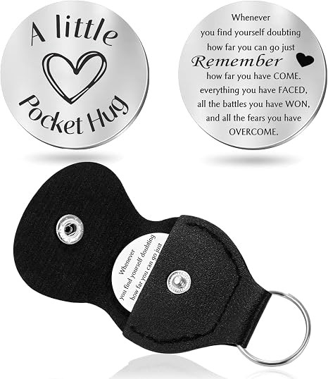 Pocket Hug Token Keychain for Women Men, Inspirational Gifts for Best Friends, S Pocket Hug Token Keychain for Women Men, Inspirational Gifts for Best Friends, S