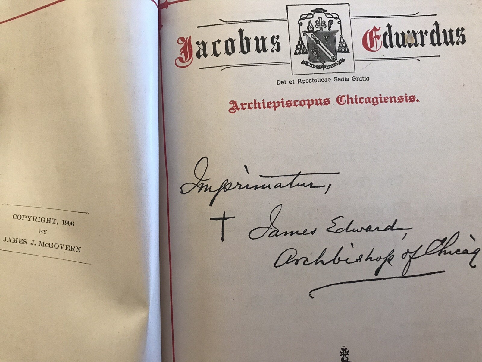 1906 The Manual of the Holy Catholic Church Illustrated 1st Edition 500+ RARE Lg