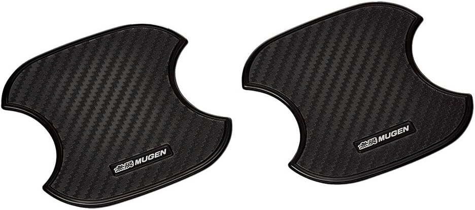 Mugen Honda Door Handle Protector Cover Carbon Style 2 Piece Set Black