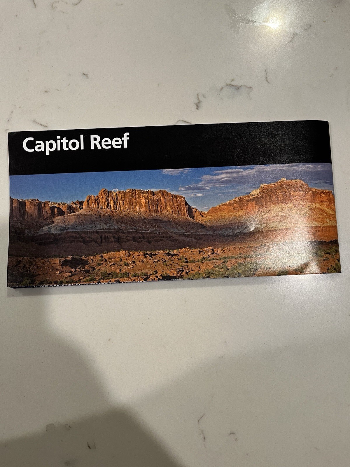 Official Capitol Reef National Park Map | Utah | No Stamps