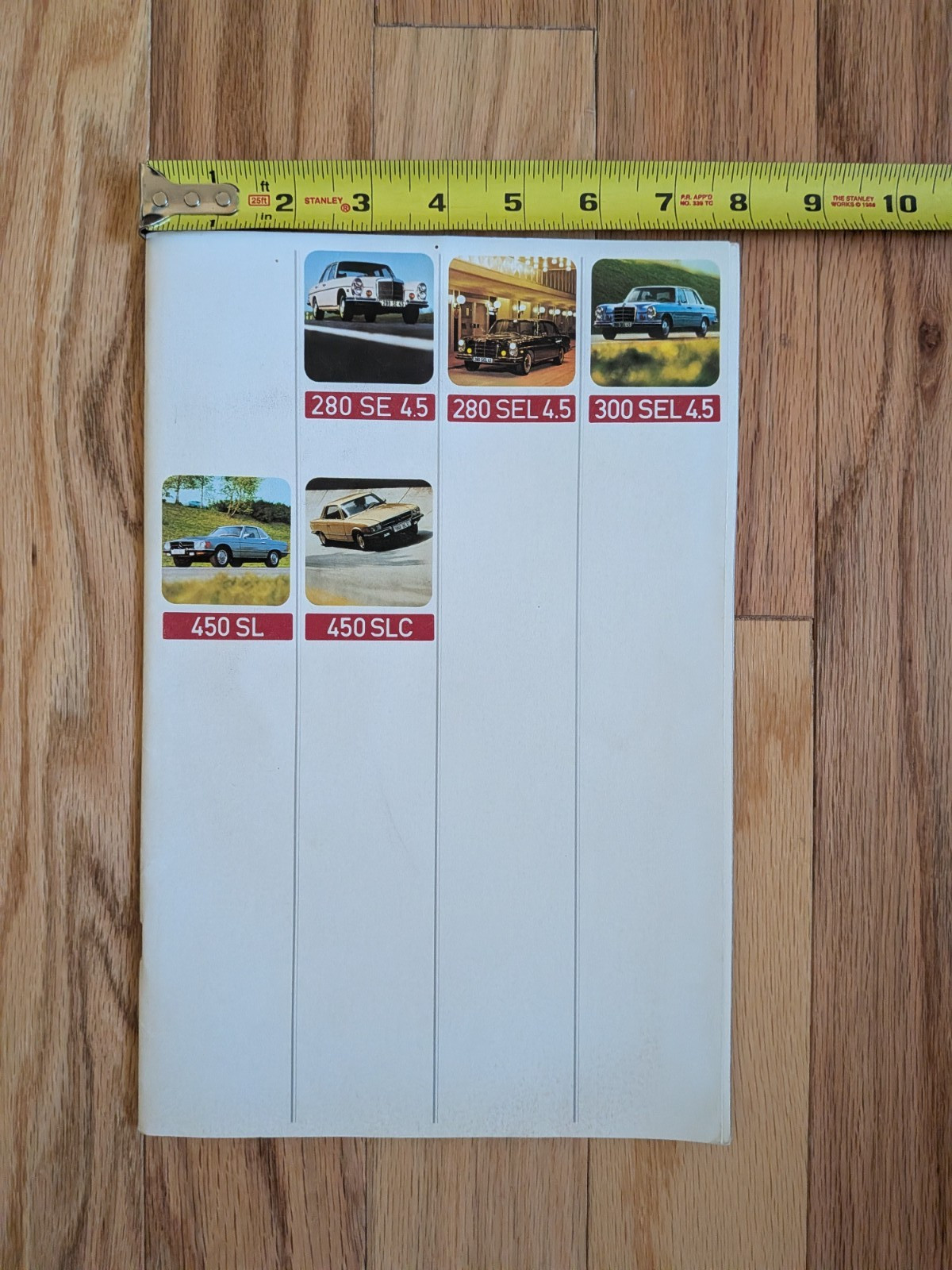 Vintage Mercedes-Benz Sales Brochure Auto Advertising  1972 450SL