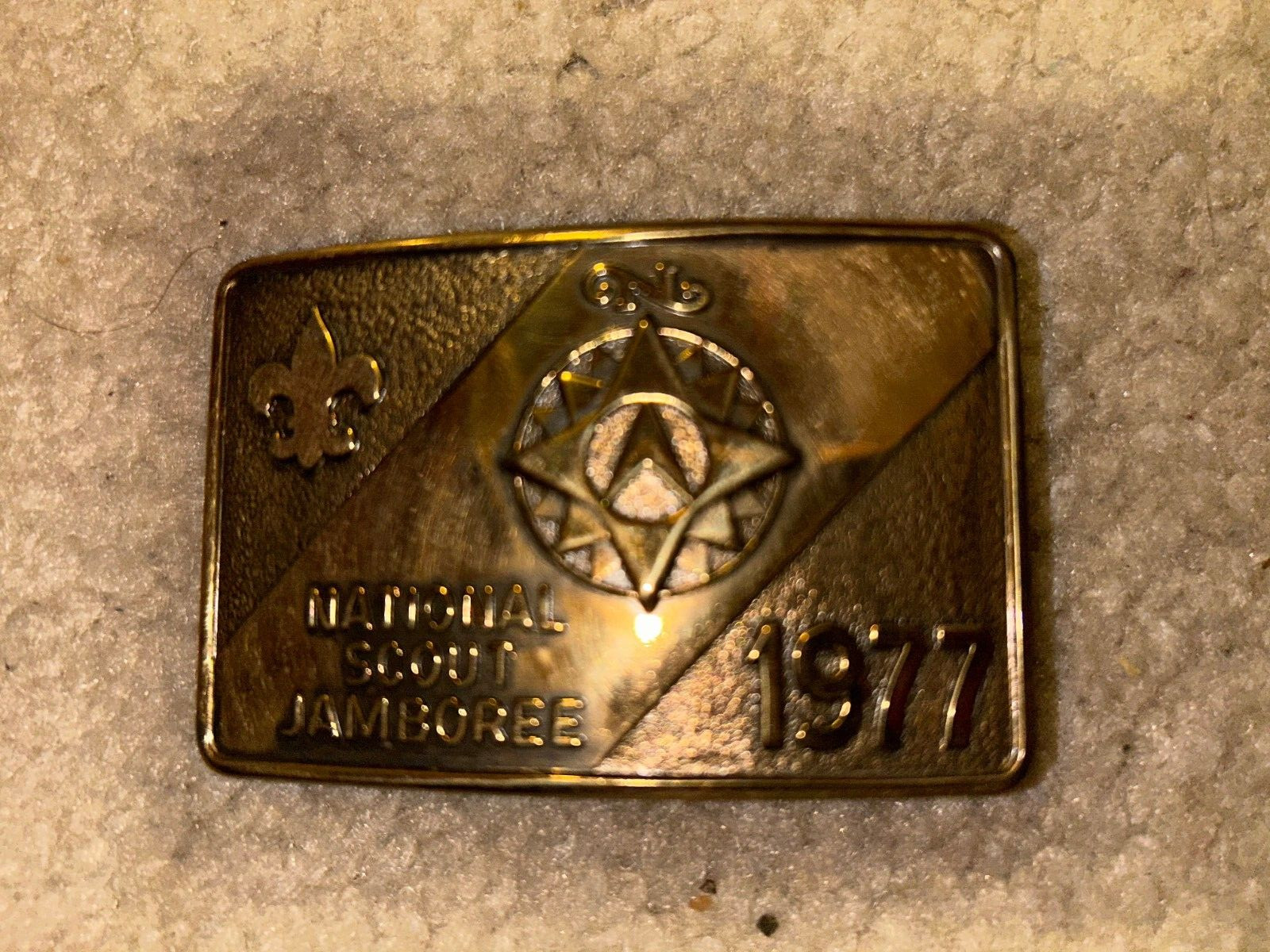 Boy Scout BSA 1977 National Jamboree Official Uniform Belt Buckle