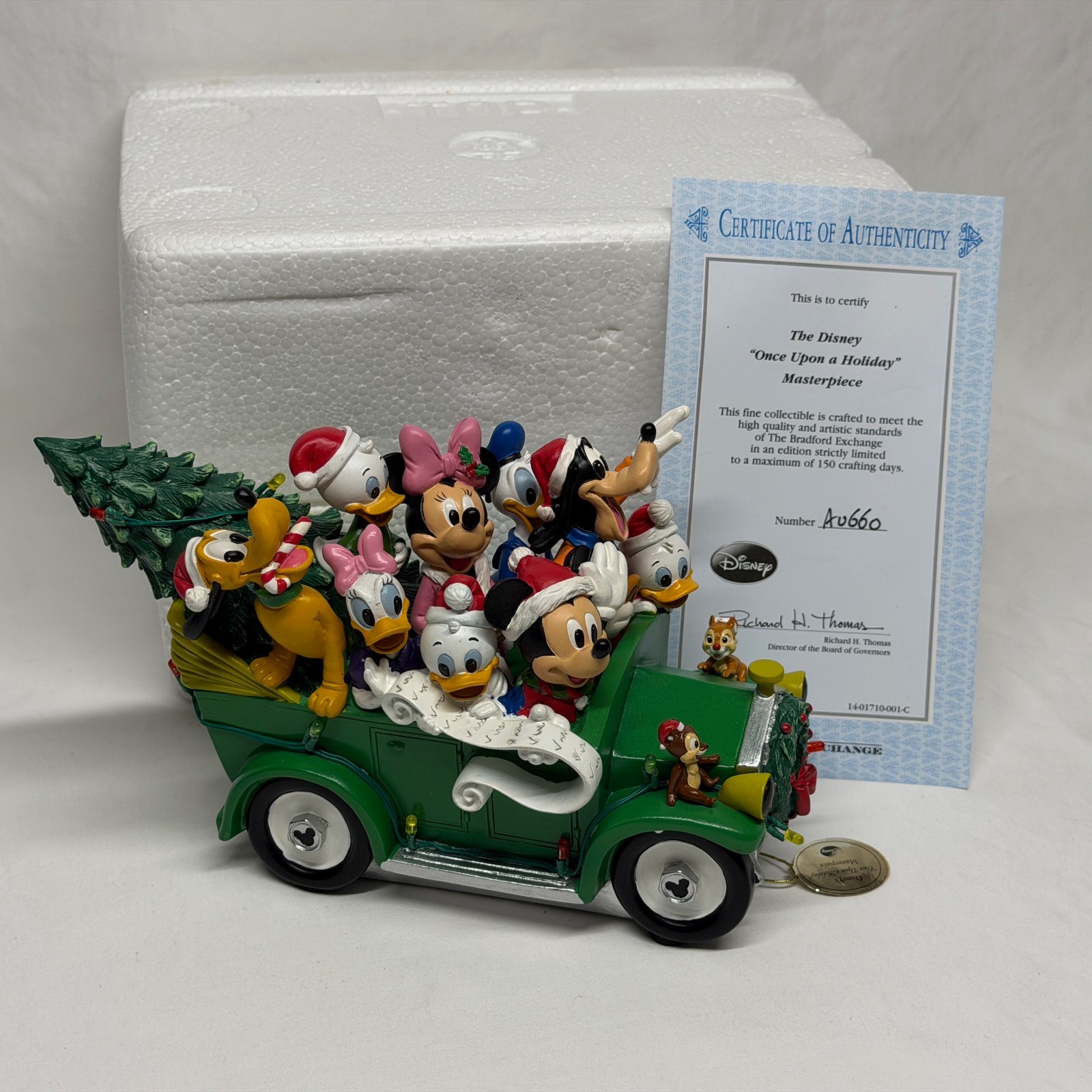 Disney Once Upon A Holiday Masterpiece w/ Mickey & Friends - Bradford Exchange