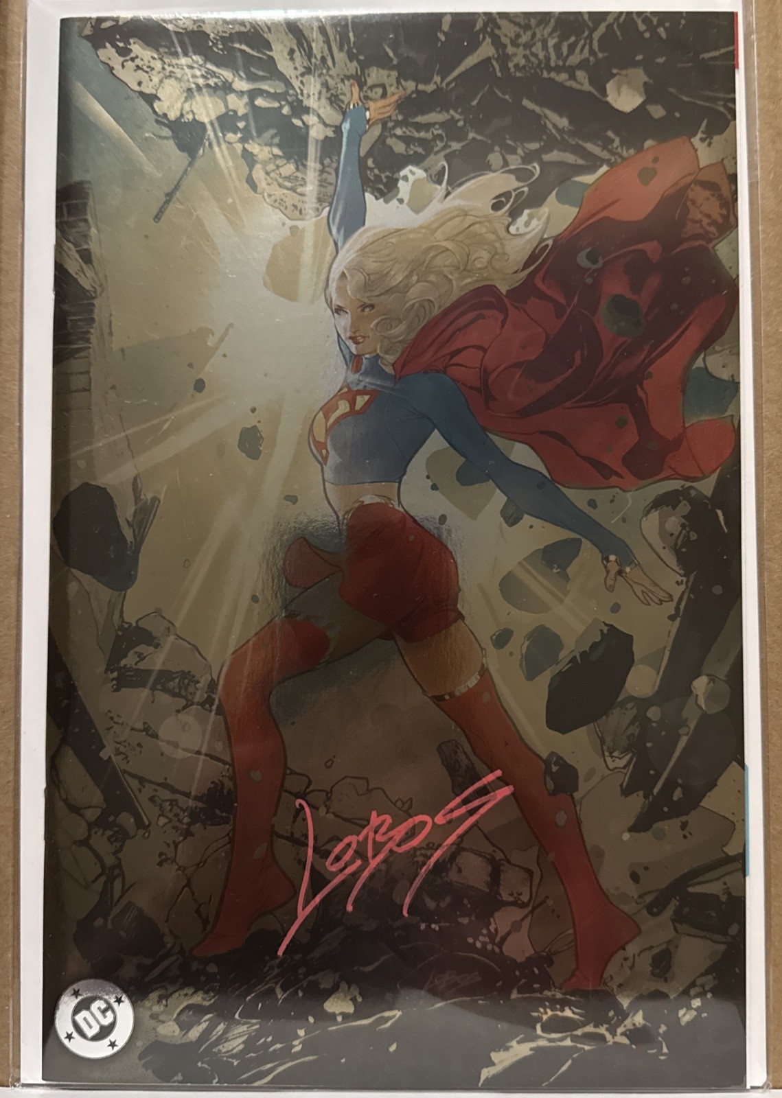 Supergirl, Vol. 8  Pablo \'Lobos\' Villalobos Exclusive Foil Variant Signed W/ COA