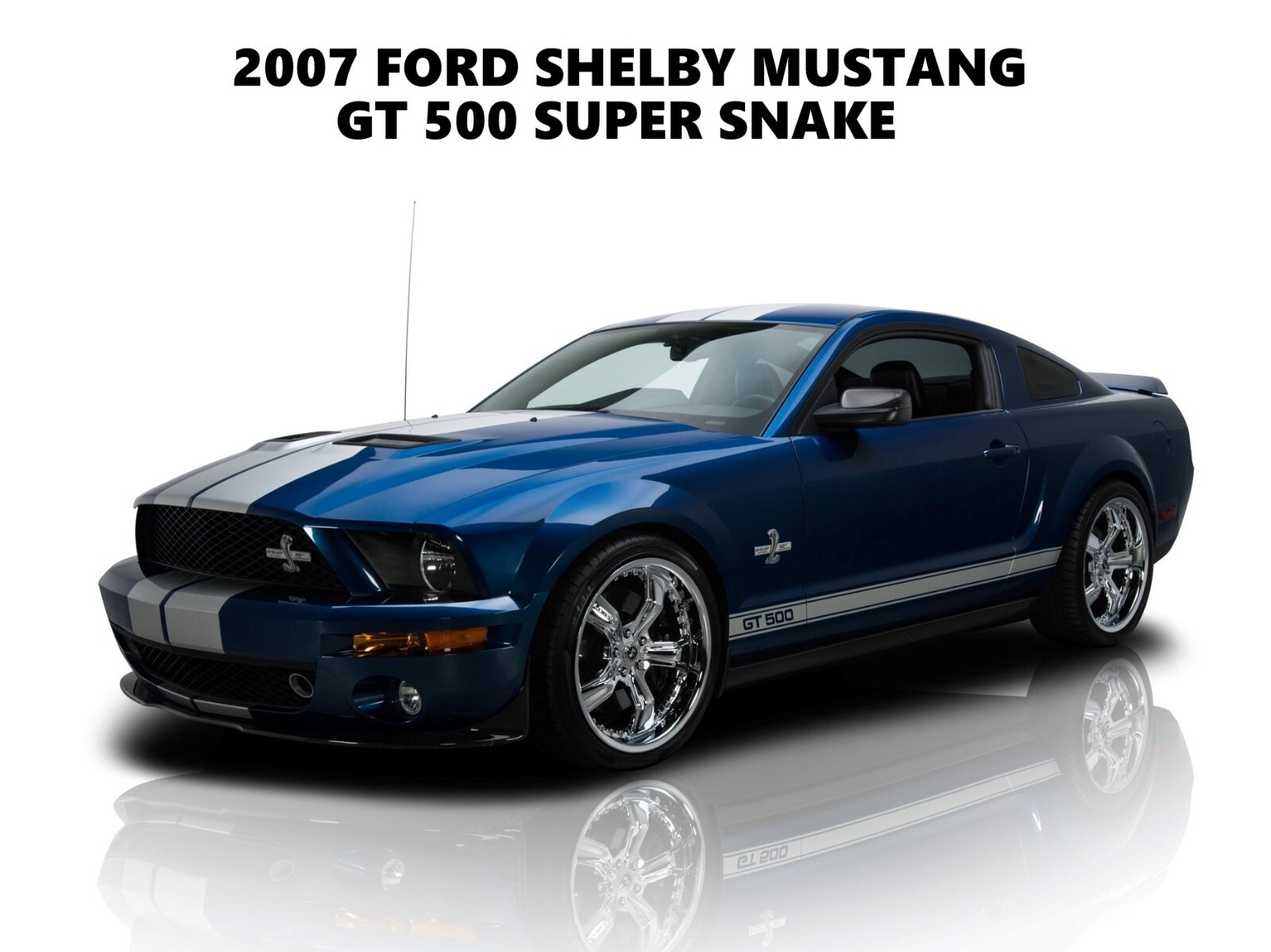 2007 Ford Shelby Mustang GT-500 Super Snake Metal Sign: 12 x 16\