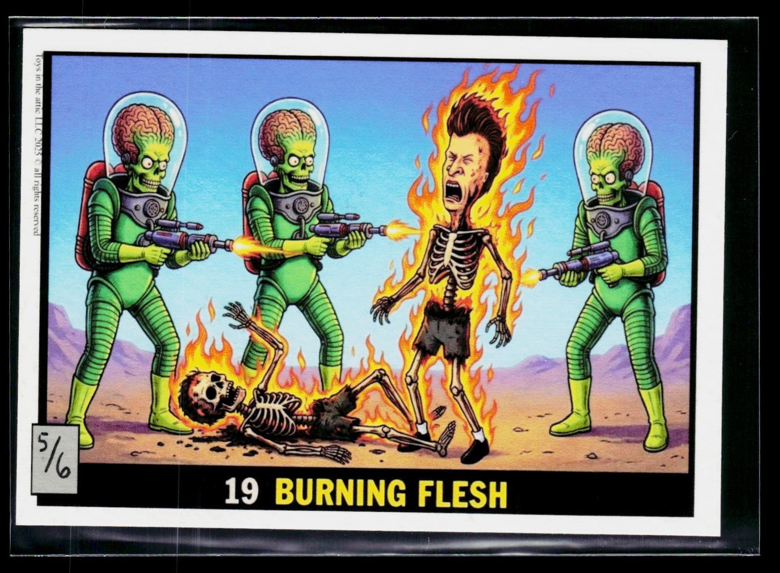 Mad Scientist 40K GPK Spoof ~ RE4 SSP RECALL SET #\'d 5/6 ~ Mars Attacks Alien