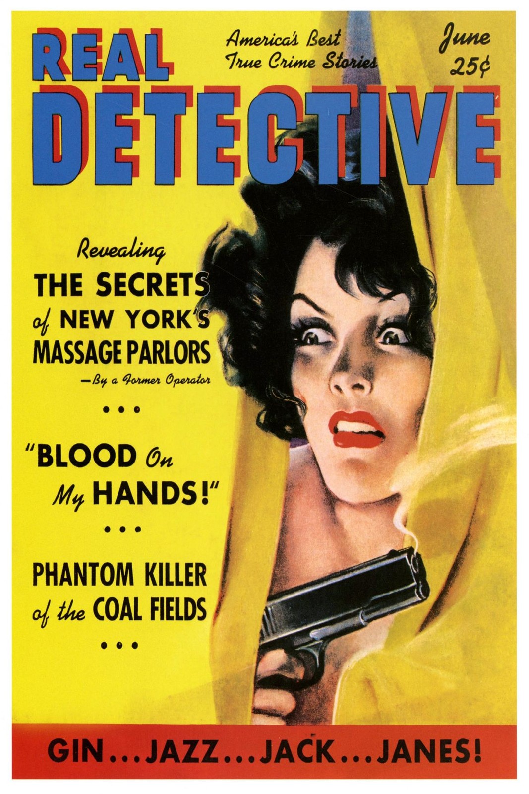 🕵️ Real Detective Vintage Ad Poster - 24x36” - Hi-Res💎 Print - 200 GSM