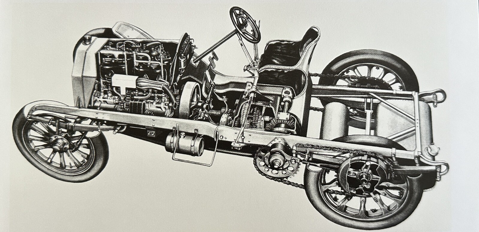 1903 Ireland Camille Jenatzy Mercedes Carlo Demand Cutaway Art Print