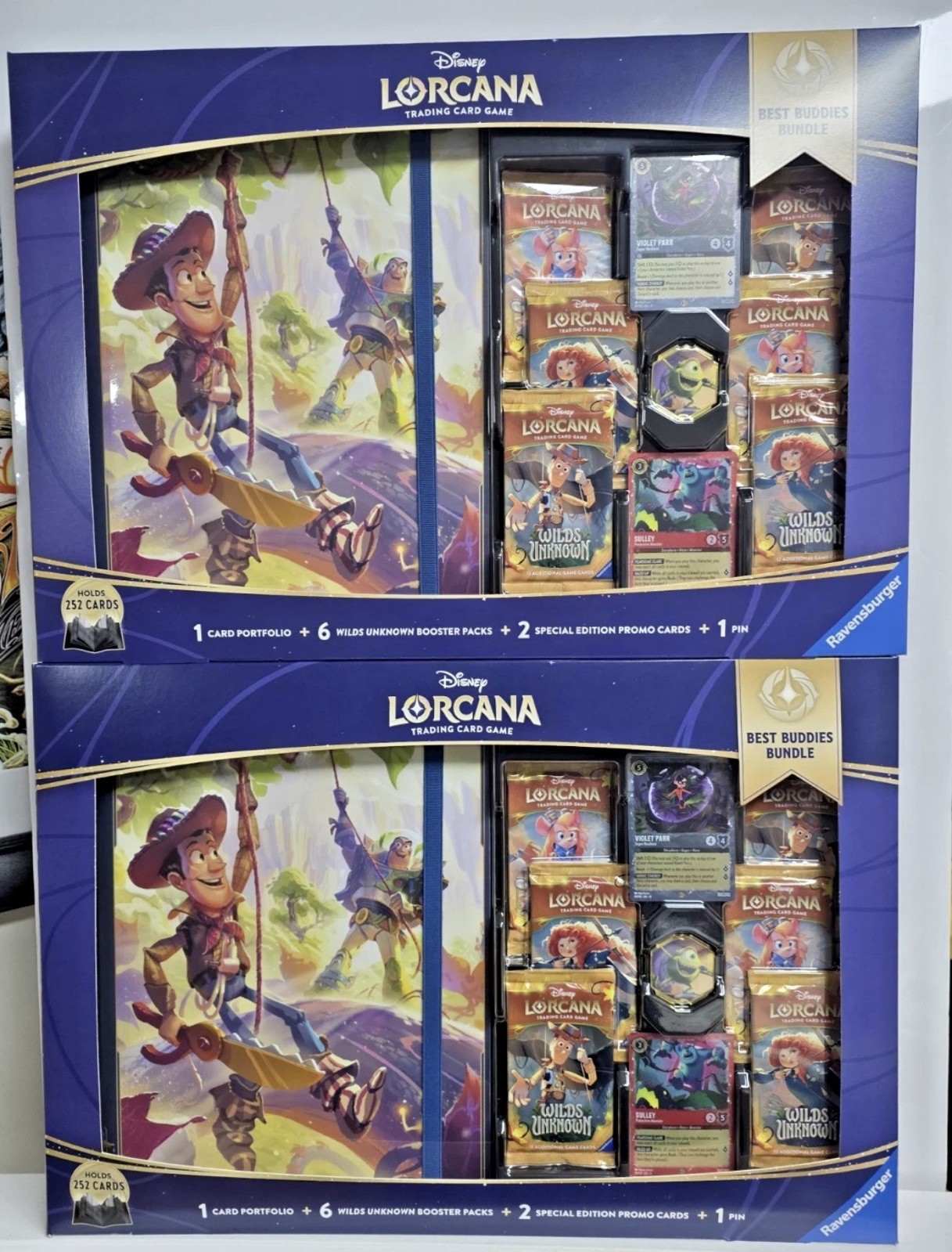 Disney Lorcana Best Buddies Bundle Wilds Unknown 6 Booster Binder Promos x2 TCG