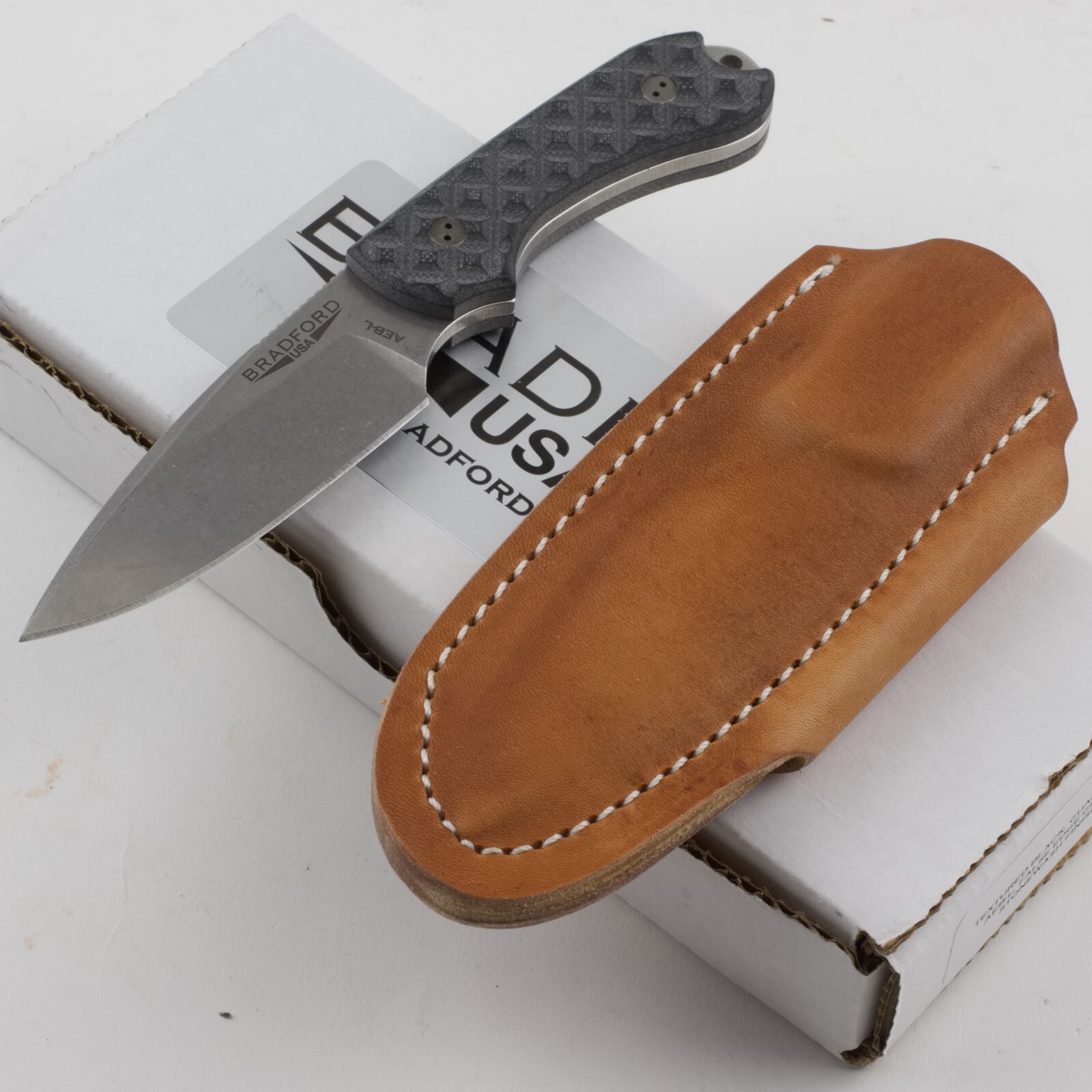 Bradford Guardian 3 Black Fixed Blade Knife G10 Handle Full Tang FE001A