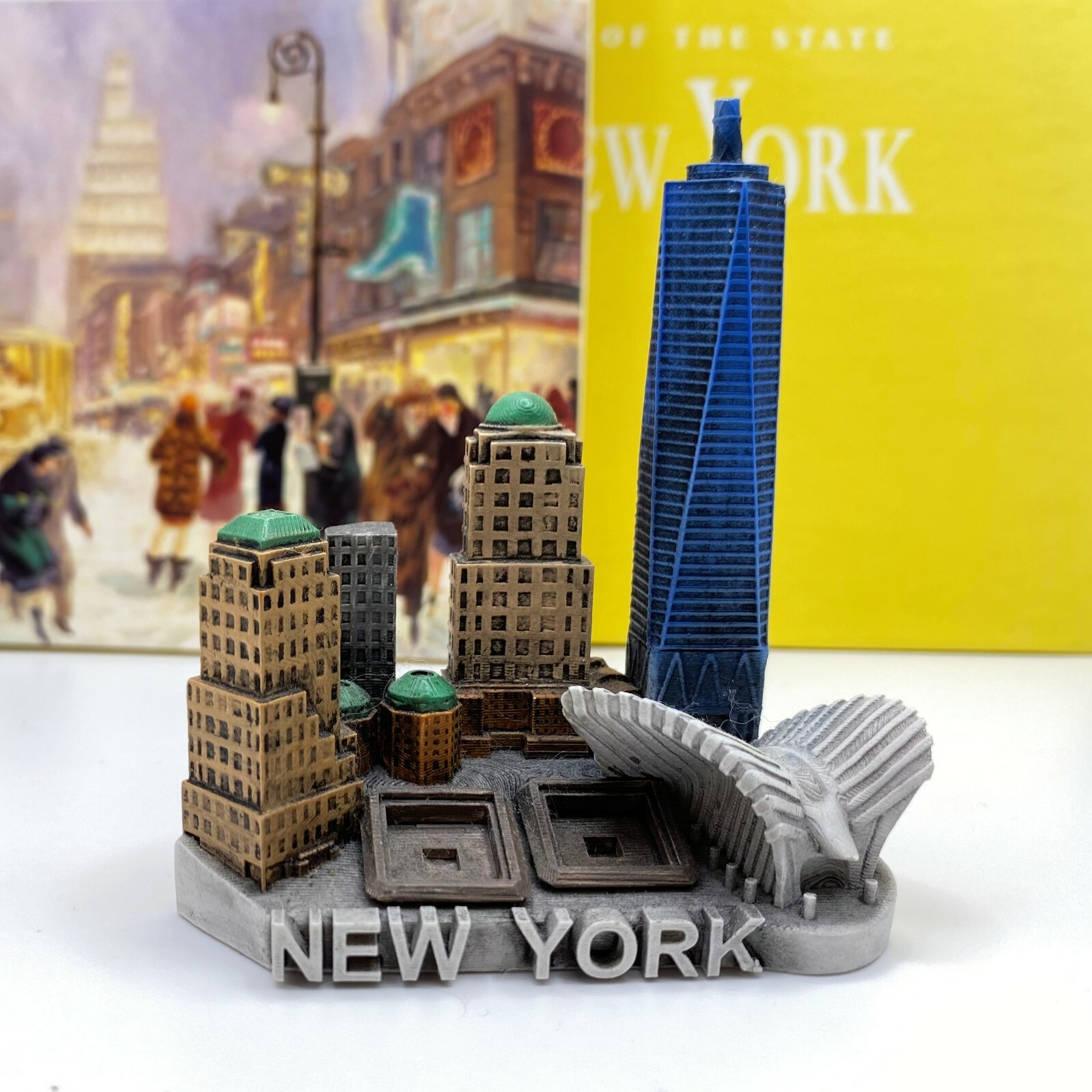 New York Travel Souvenir 3D Fridge Magnet Craft Gift, One World Trade Center New York Travel Souvenir 3D Fridge Magnet Craft Gift, One World Trade Center