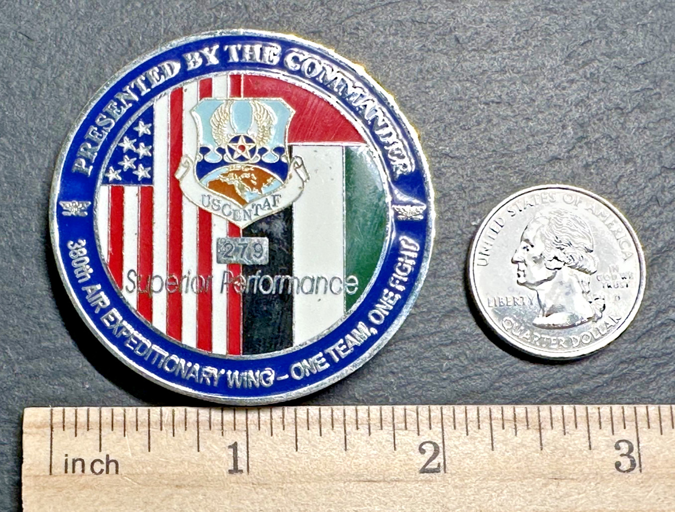 USCENTAF 308TH US AIR EXPEDITIONARY WING CHALLENGE COIN H703