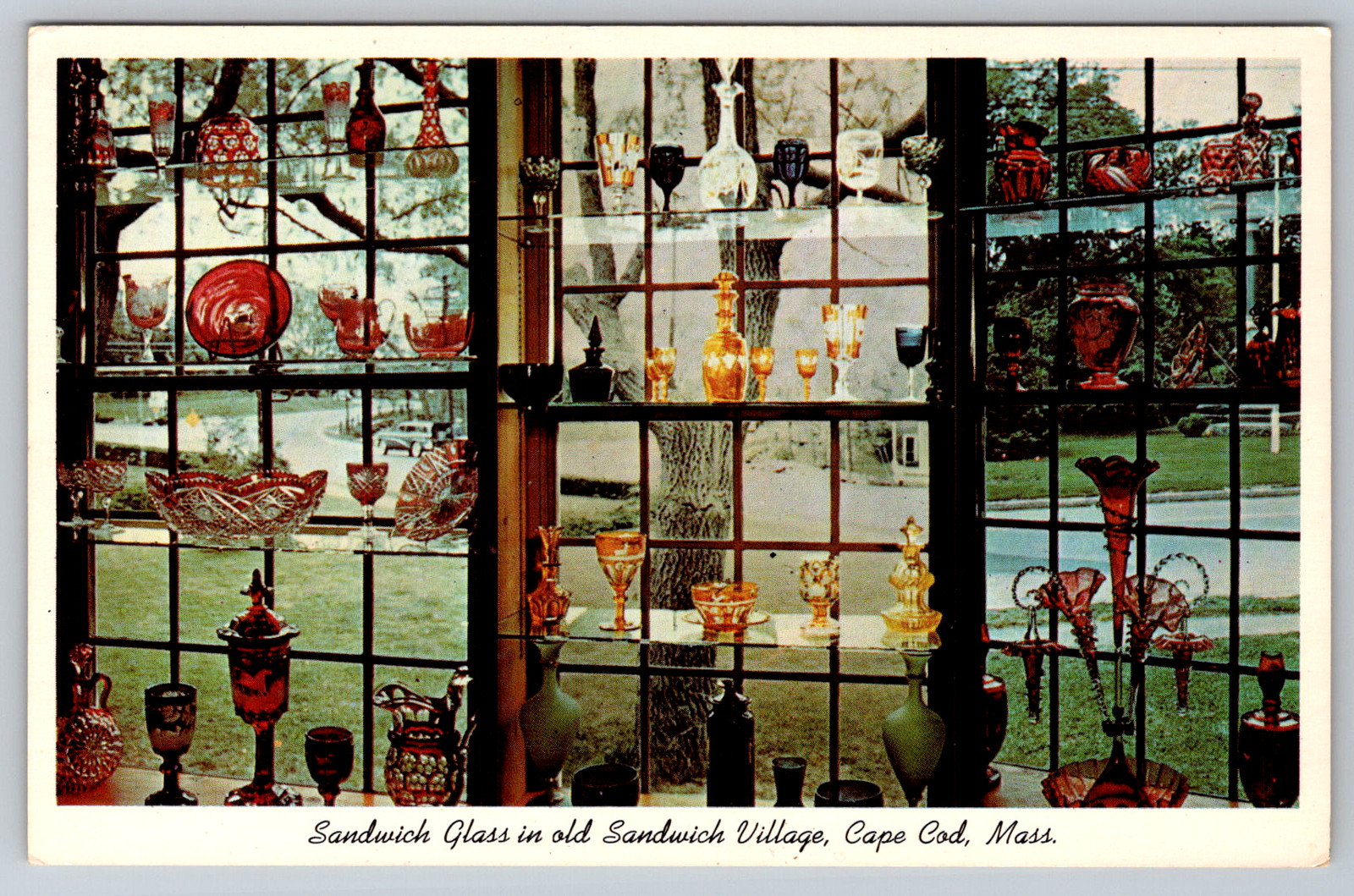 c1960s Sandwich Glass Museum Cape Cod MA Vintage Postcard
