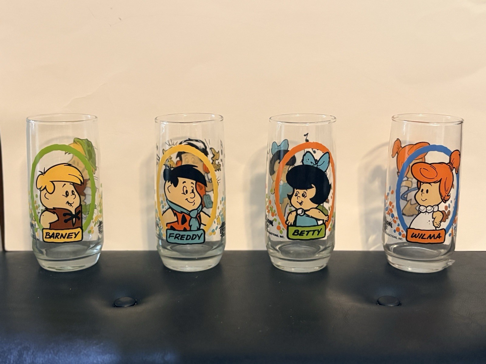 Vintage 1986 Pizza Hut The Flintstone Kids Collector Glassware