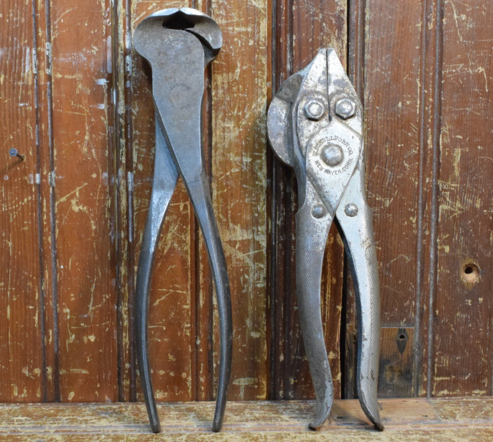 SCHOLLHORN LINESMAN PLIERS VINTAGE 1892-1894 LUBRING CUTTER END NIPPER 2PC LOT
