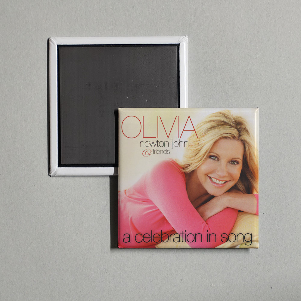 Olivia Newton-John - A Celebration In Song Album Cover Locker Fridge Magnet Olivia Newton-John - A Celebration In Song Album Cover Locker Fridge Magnet