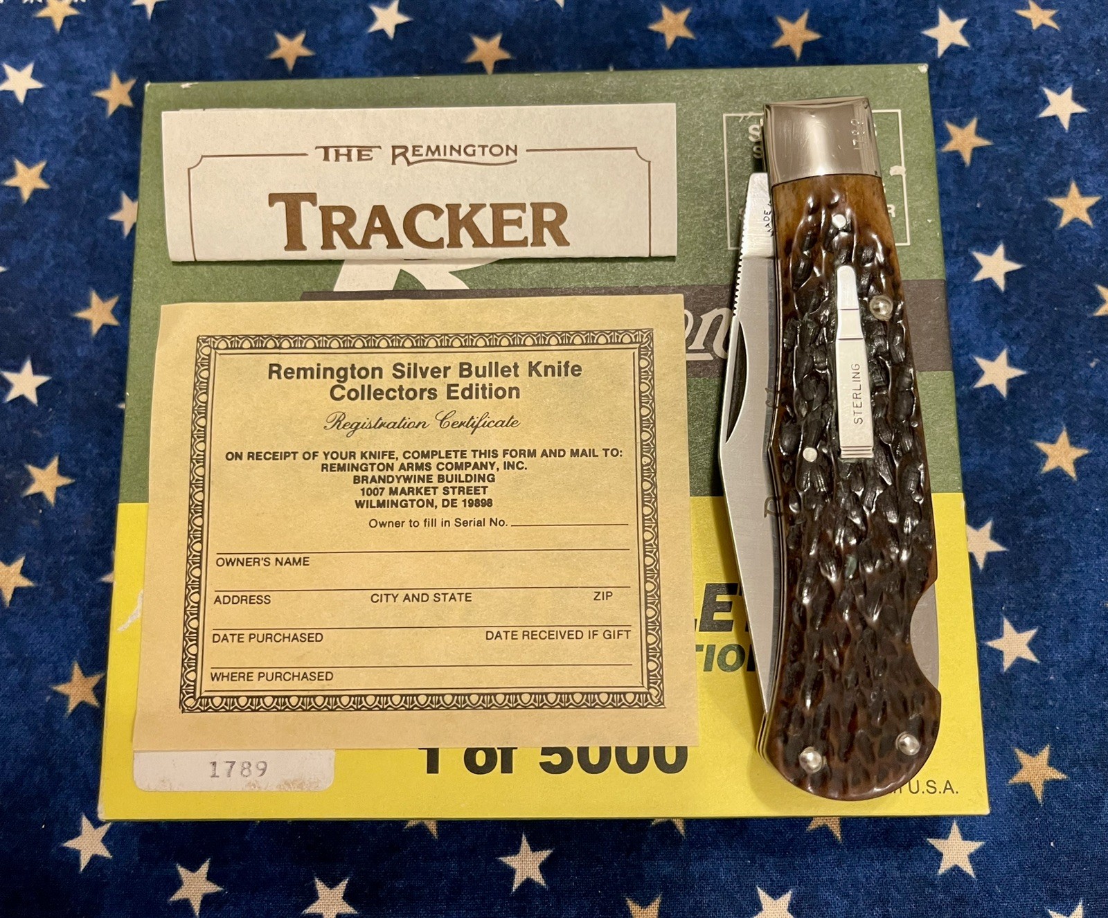 Vintage Remington Silver Bullet 1 Of 5000 R1306SB Lockback “Tracker” Knife
