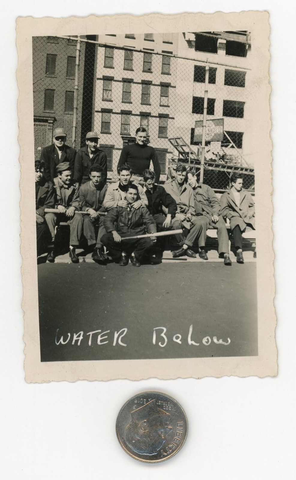 Vintage 1930's NYC photo / New York Gangs with Bats Cuddle & Cantor UK Tourists