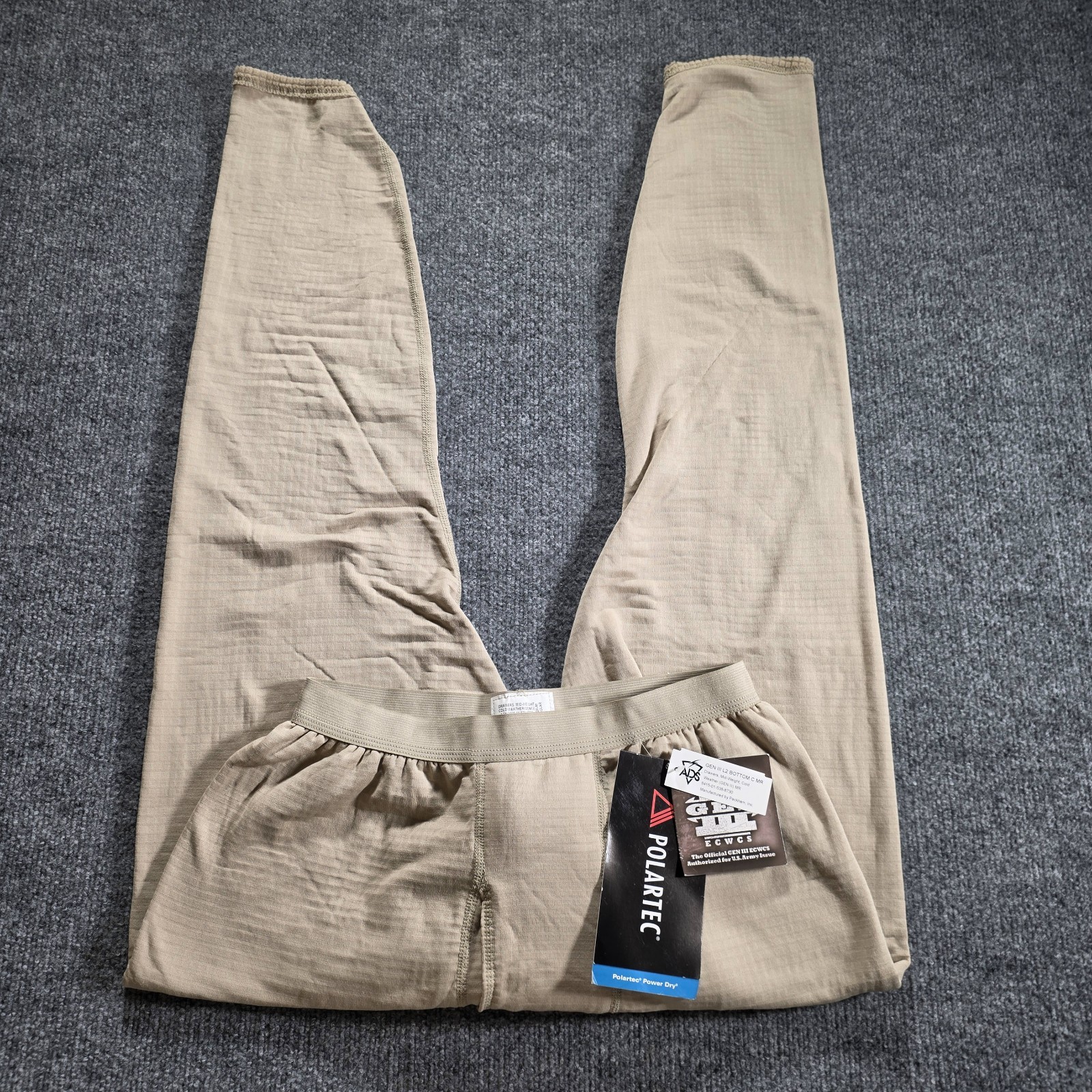 USGI ECWCS Gen III Level 2 Polartec Power Dry Thermal Pants M Regular NWT