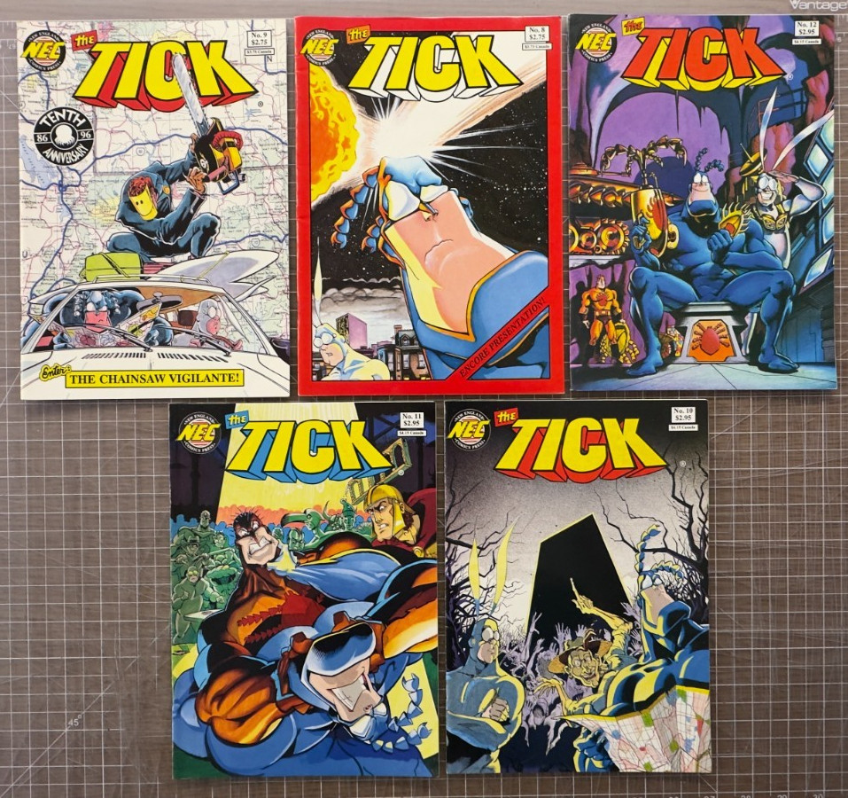 Lot of 5 NEC The Tick Comics - Modern Era - 6.0-7.0 Condition Grades