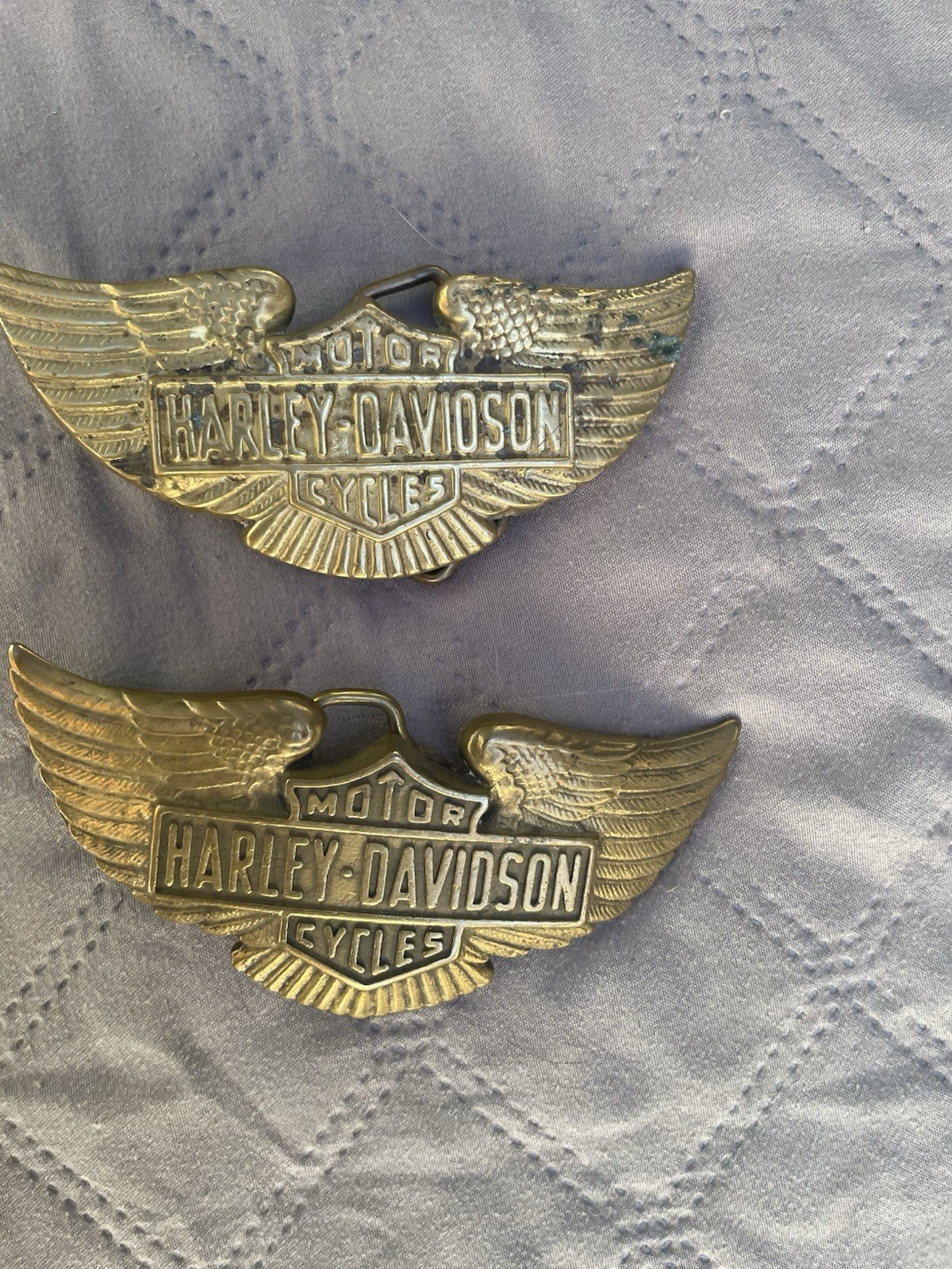 Harley-Davidson Solid Brass Belt Buckles $70 For Both Or $40 Each